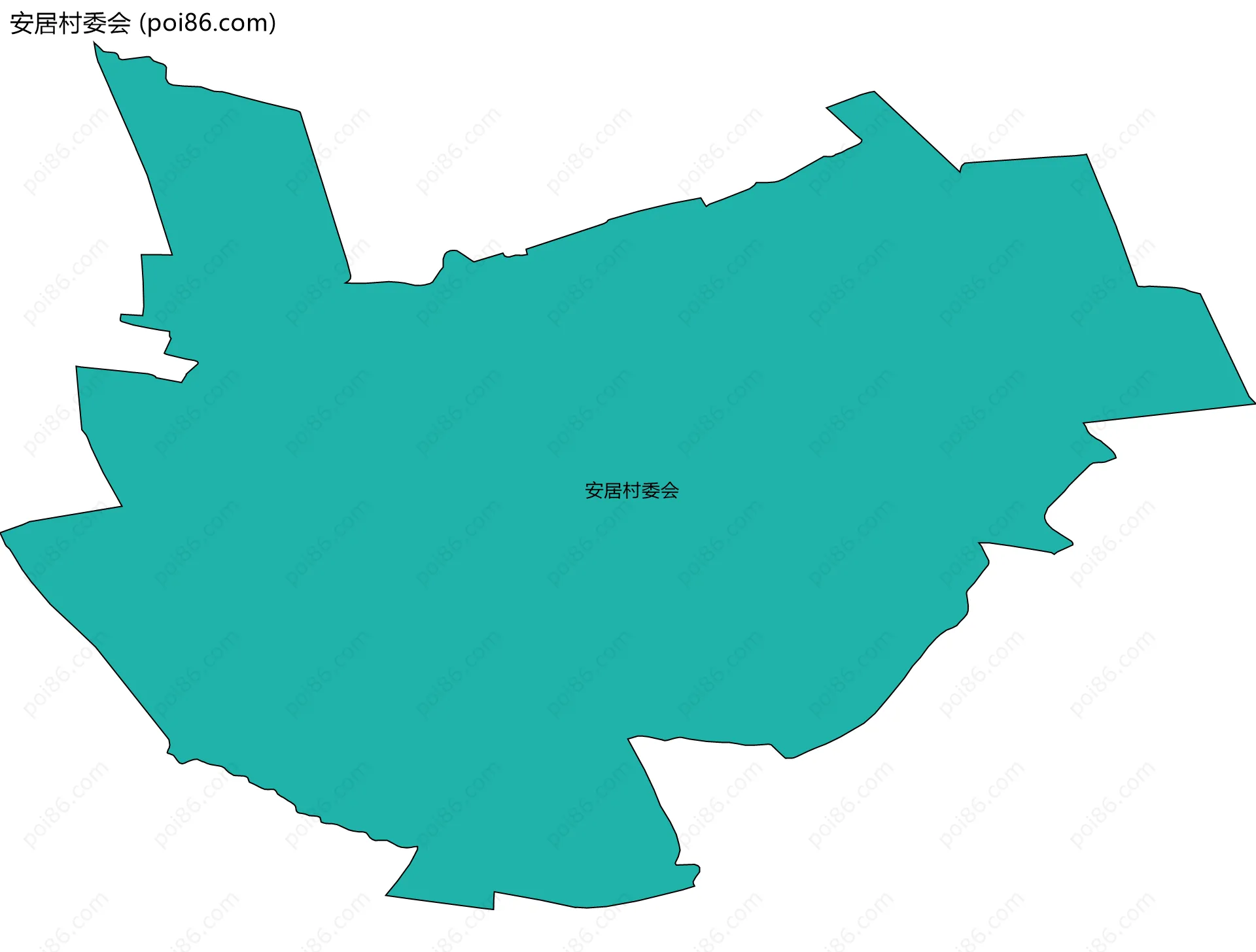 安居村委会边界地图