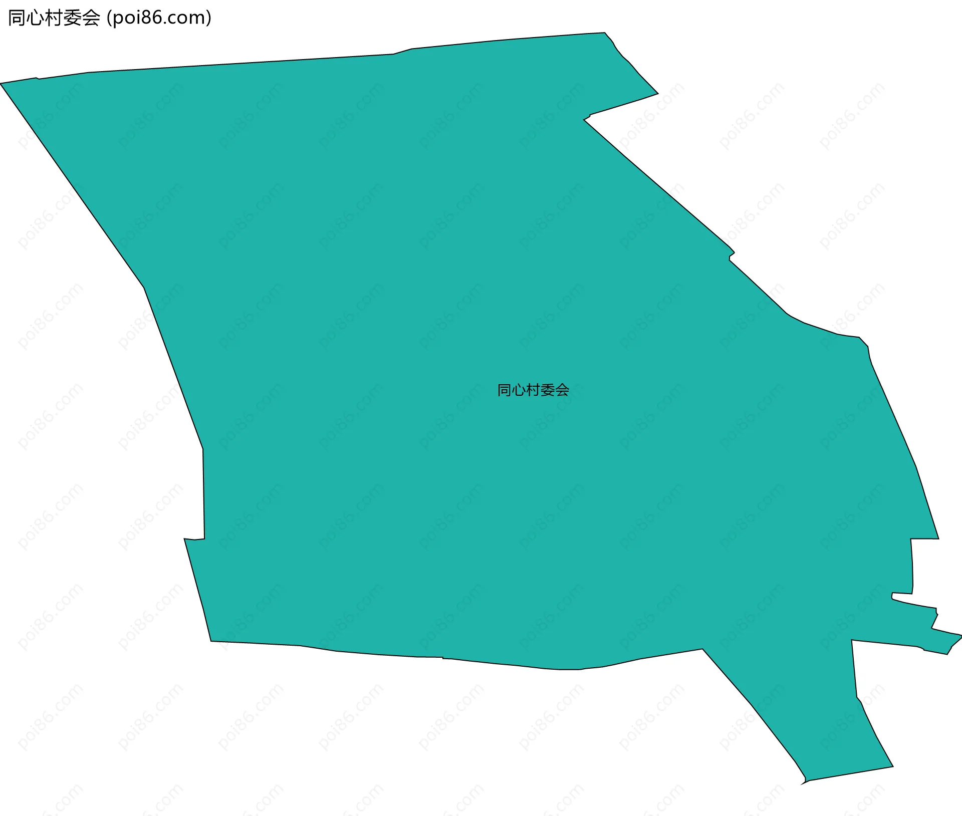 同心村委会边界地图