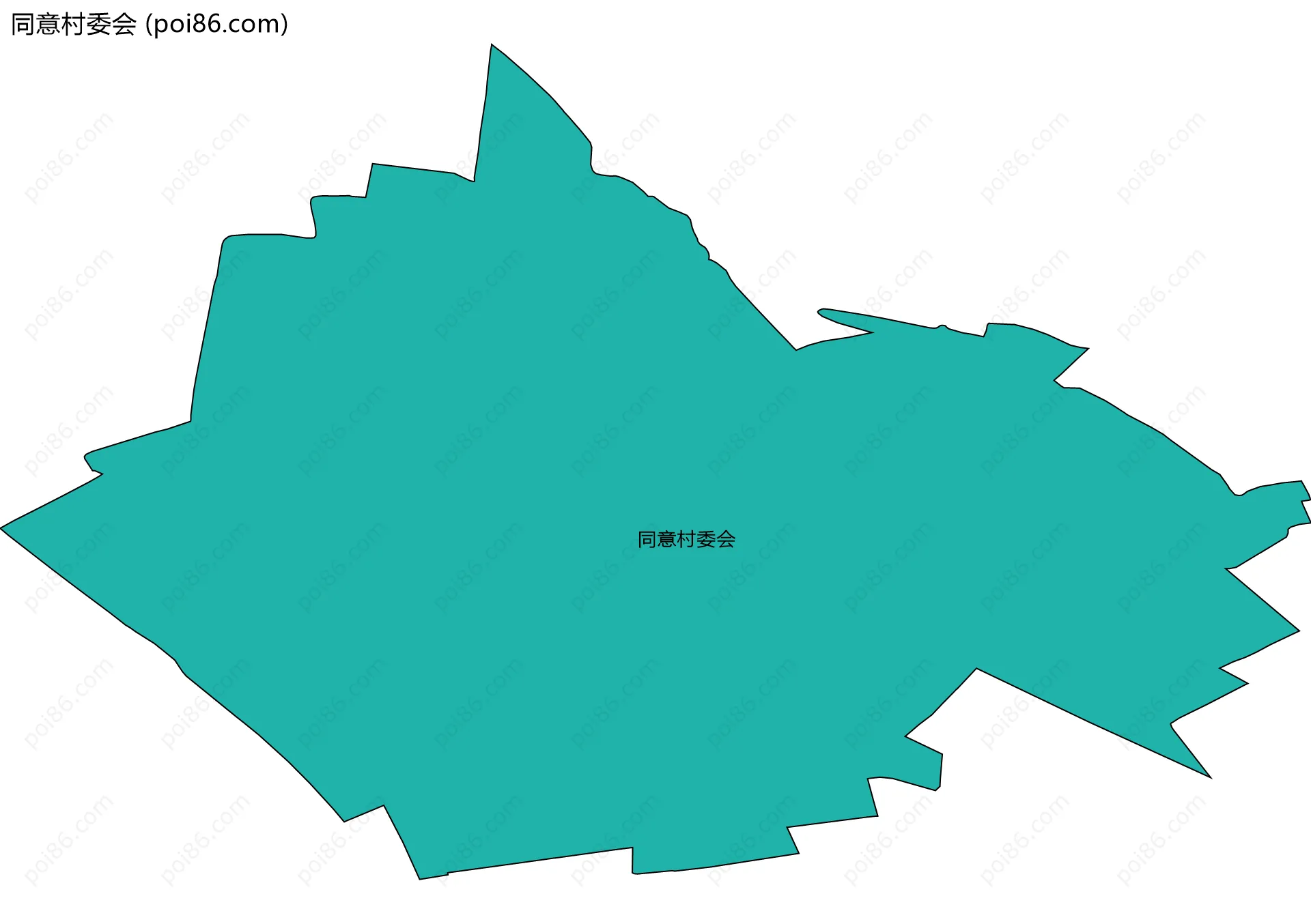 同意村委会边界地图