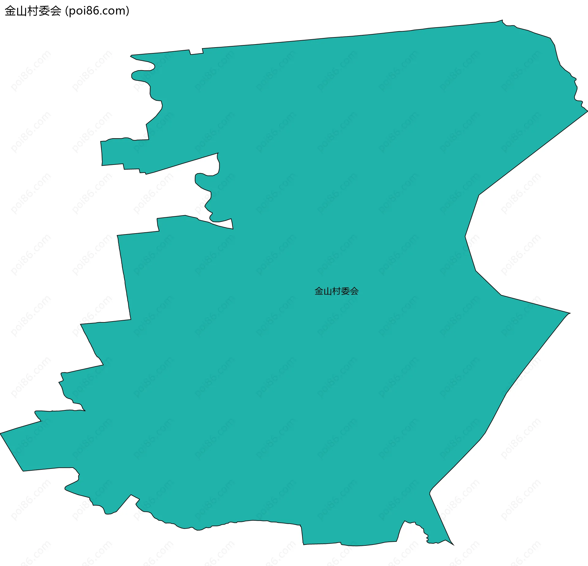 金山村委会边界地图