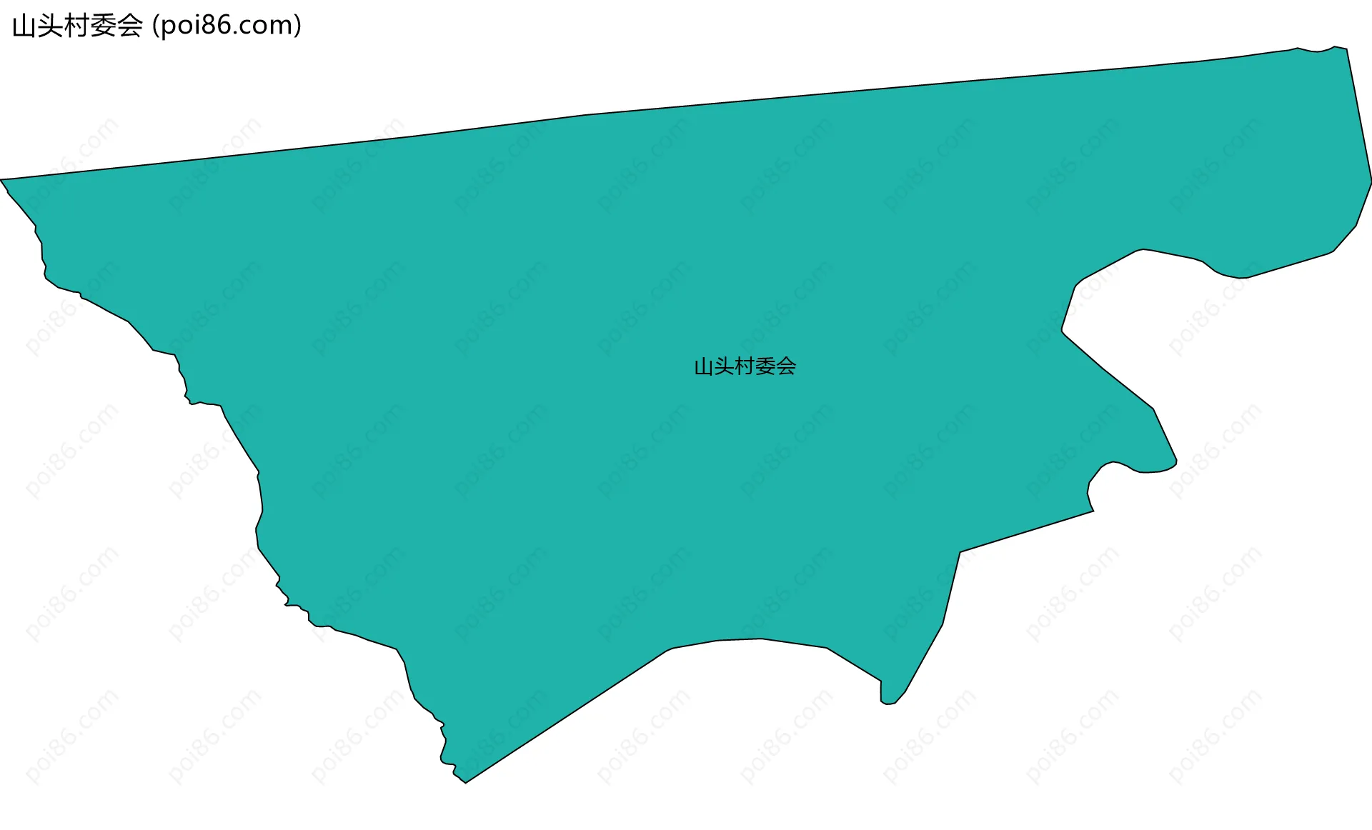 山头村委会边界地图
