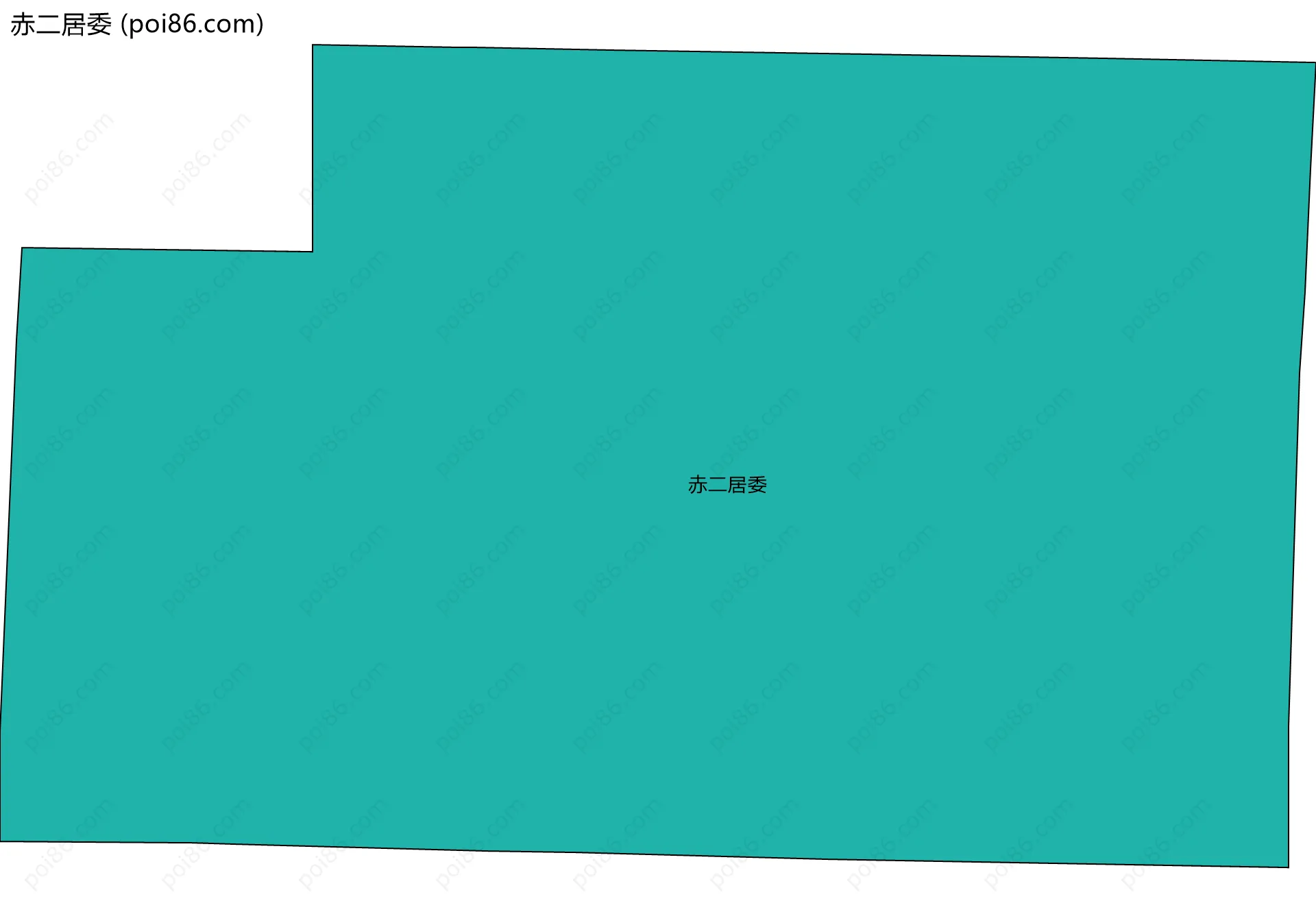 赤二居委边界地图