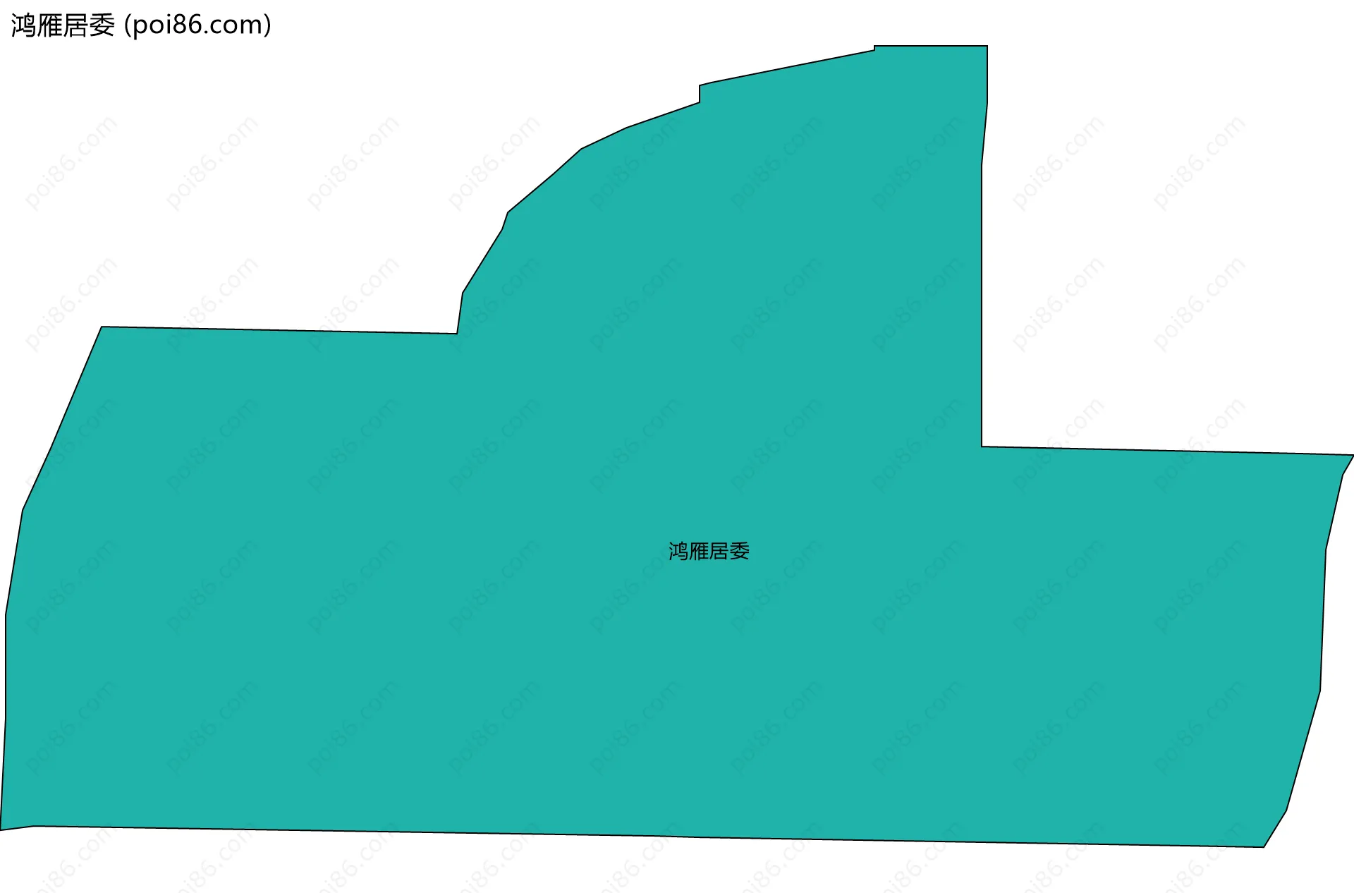 鸿雁居委边界地图