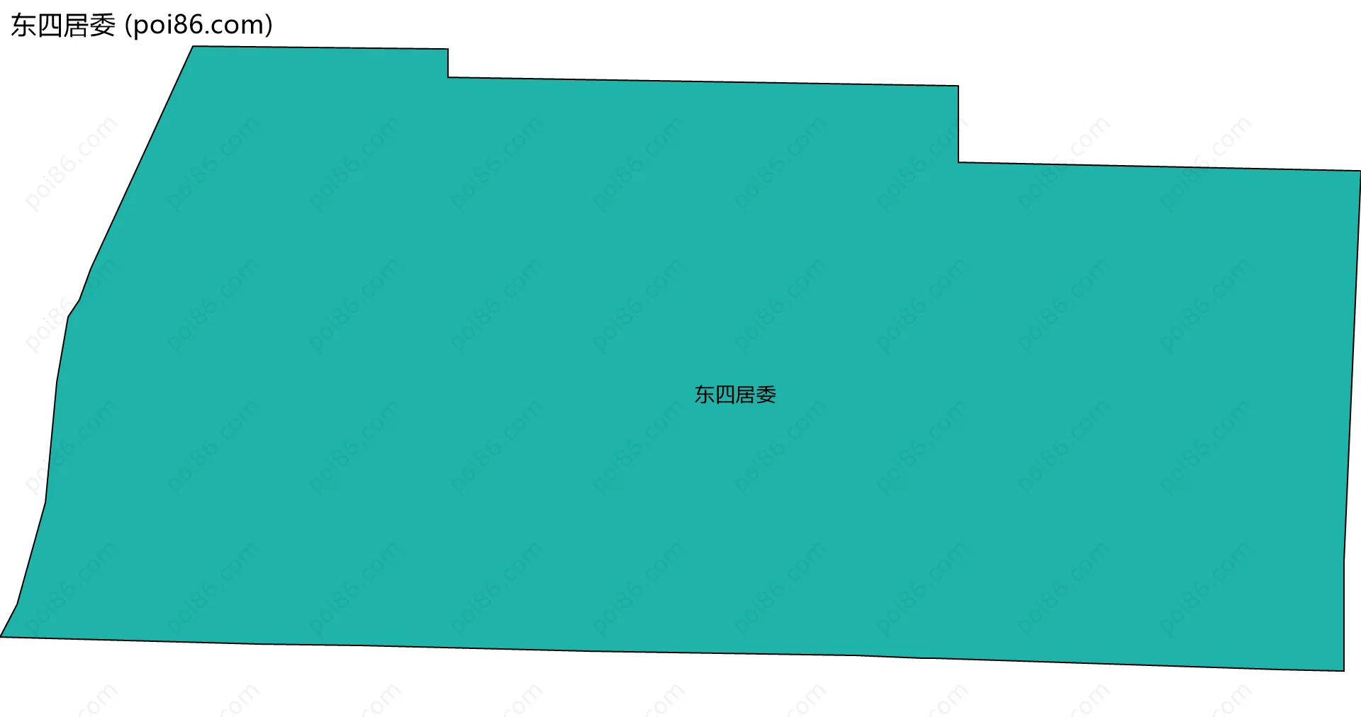 东四居委边界地图