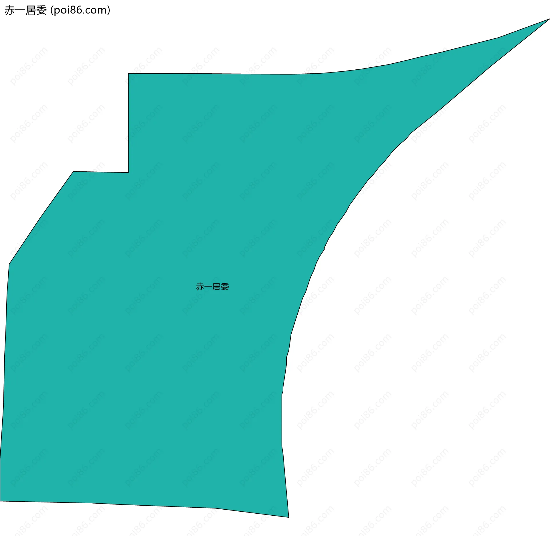 赤一居委边界地图
