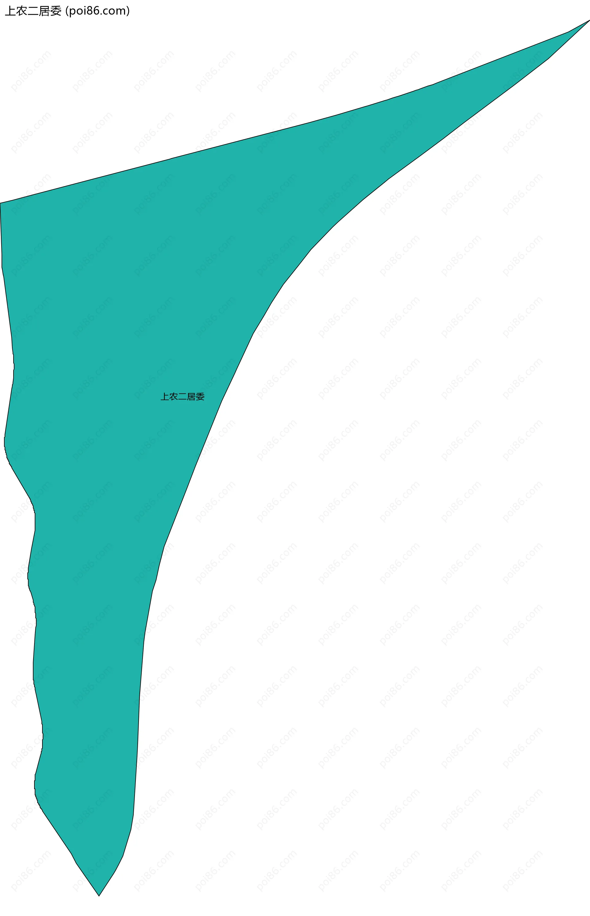 上农二居委边界地图