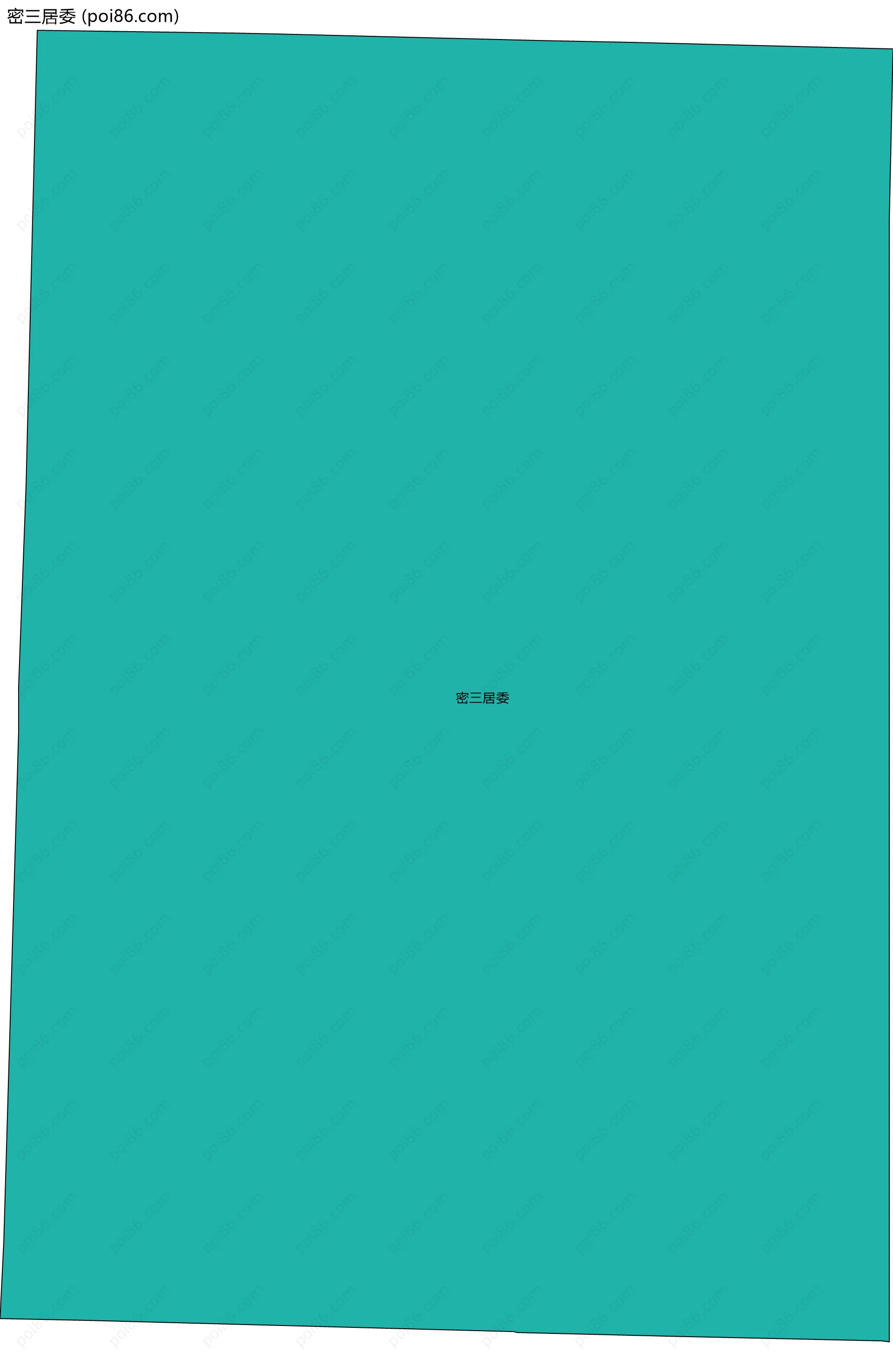 密三居委边界地图