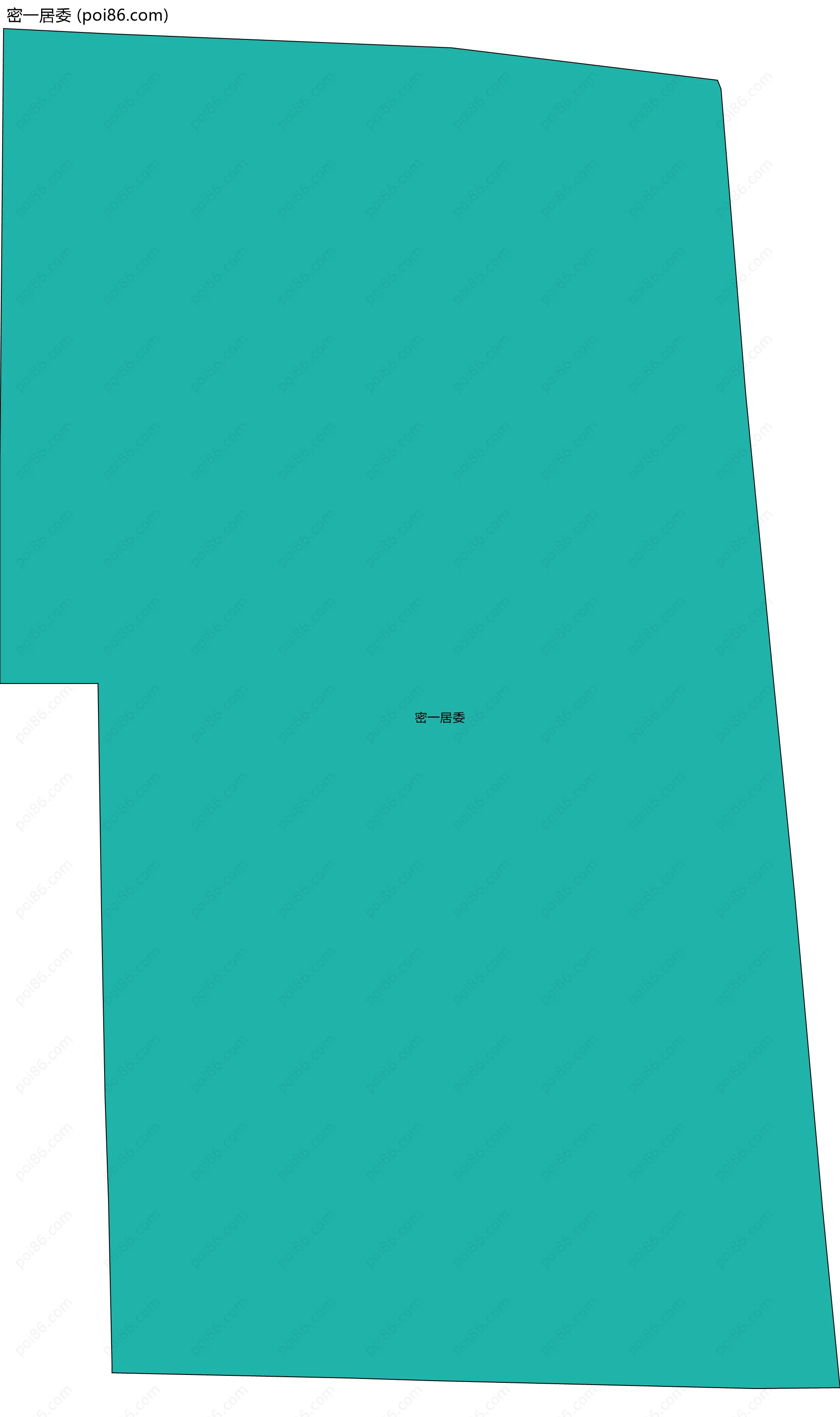 密一居委边界地图