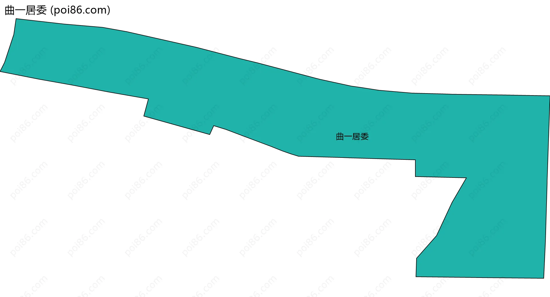 曲一居委边界地图