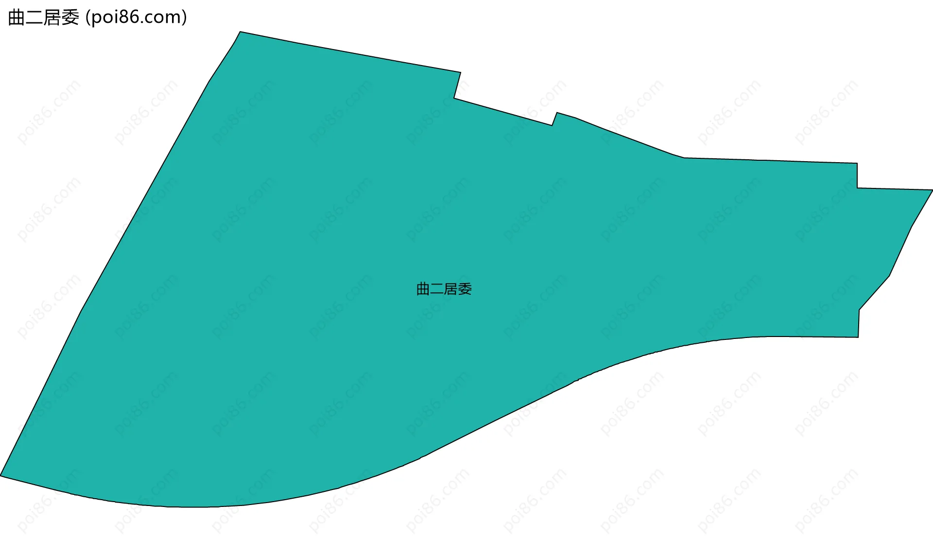曲二居委边界地图