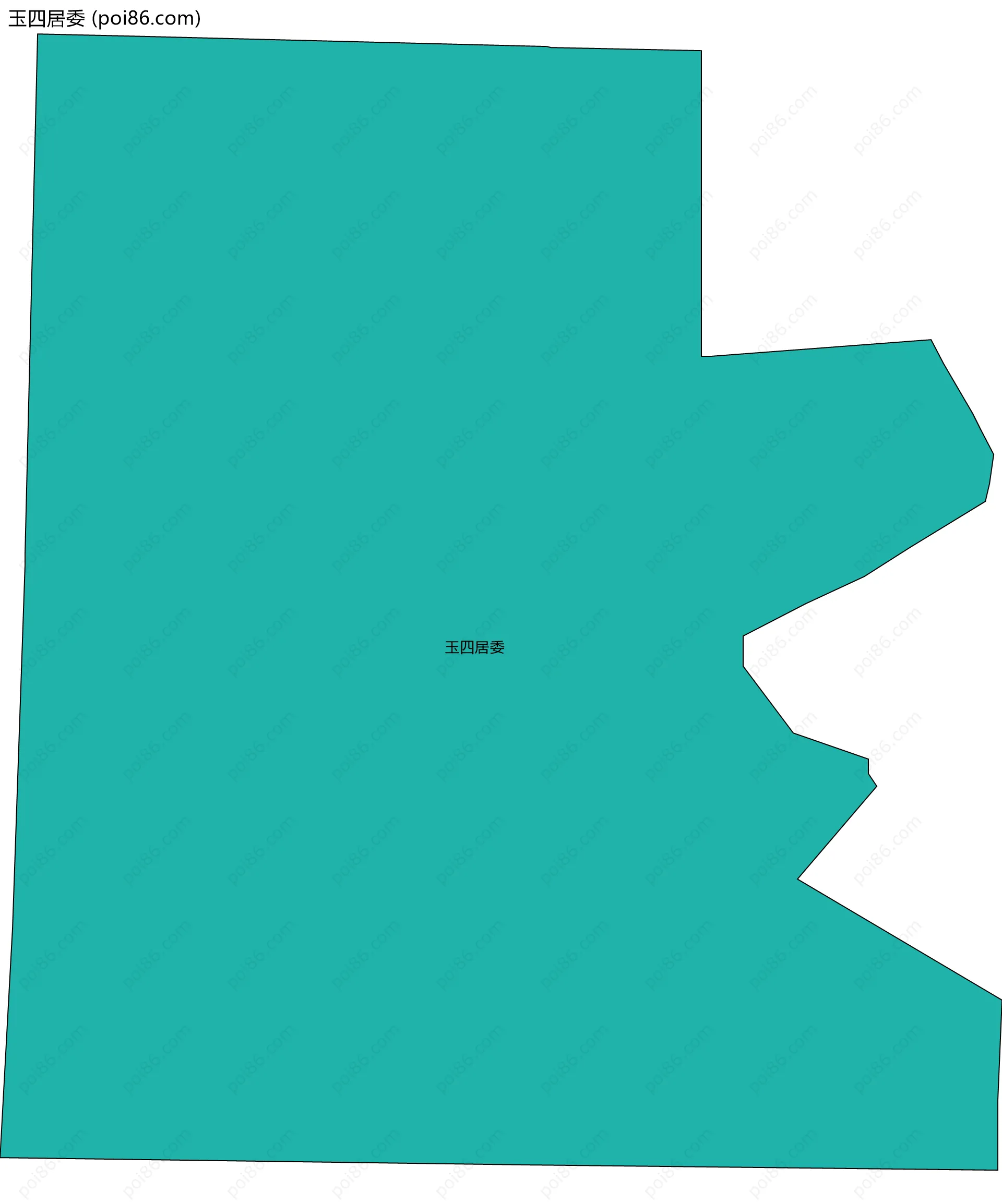 玉四居委边界地图