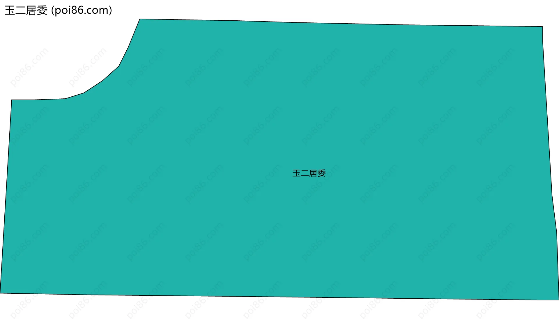 玉二居委边界地图