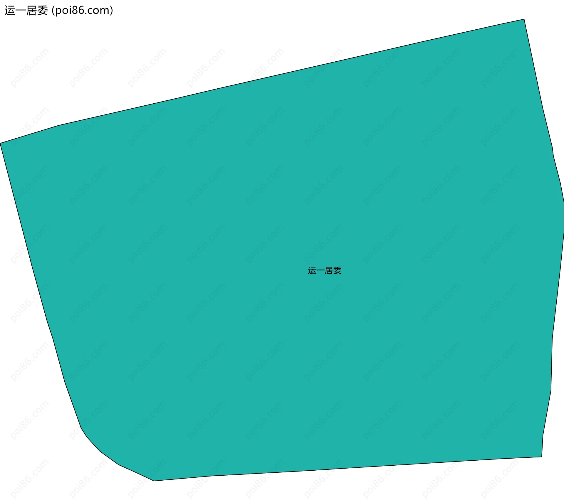 运一居委边界地图