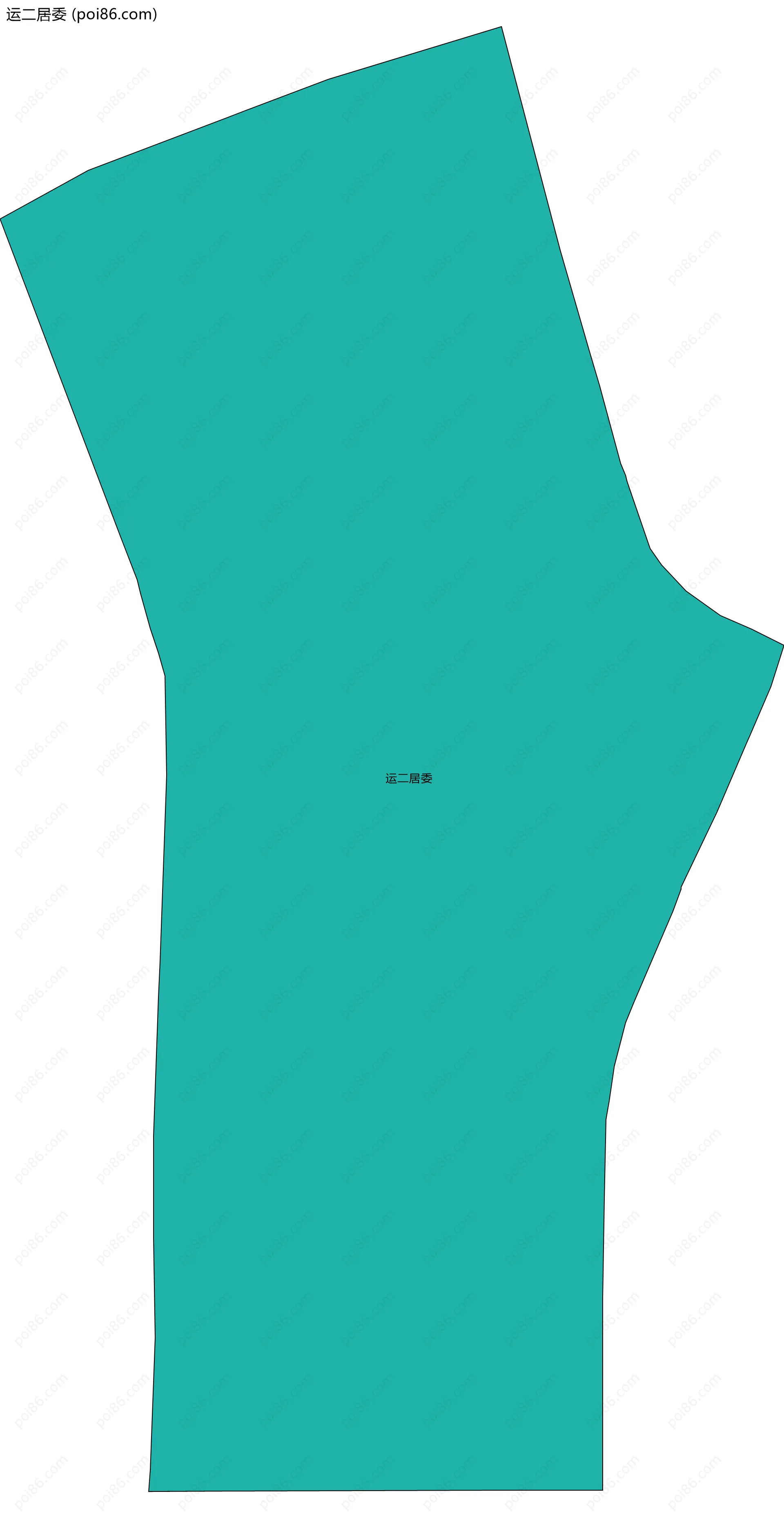 运二居委边界地图