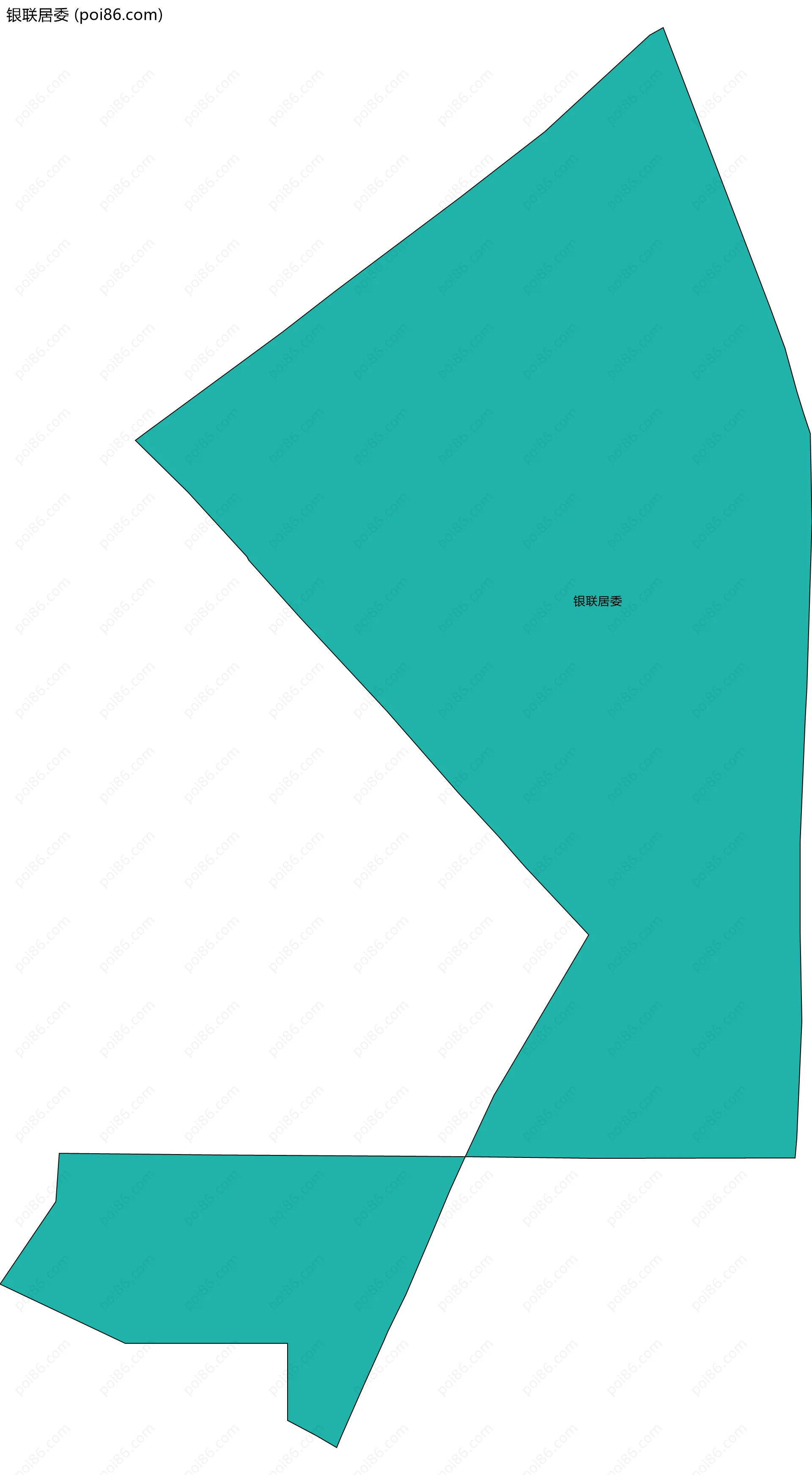 银联居委边界地图