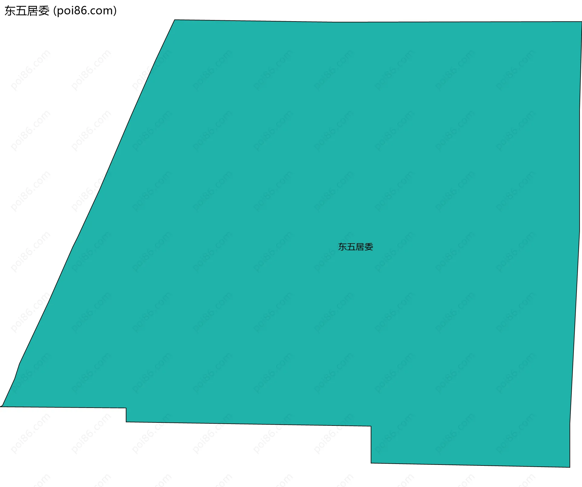 东五居委边界地图