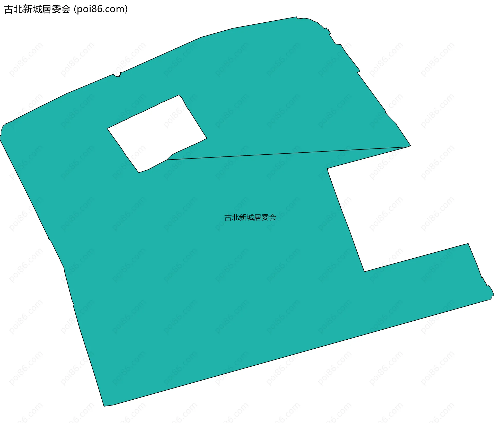 古北新城居委会边界地图
