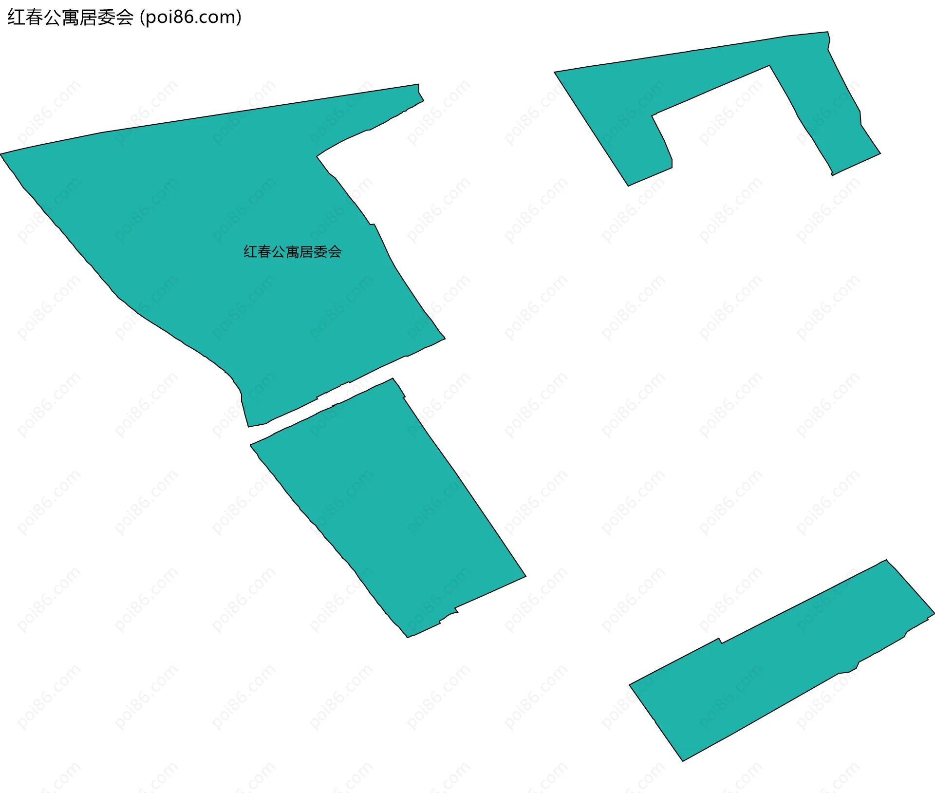 红春公寓居委会边界地图