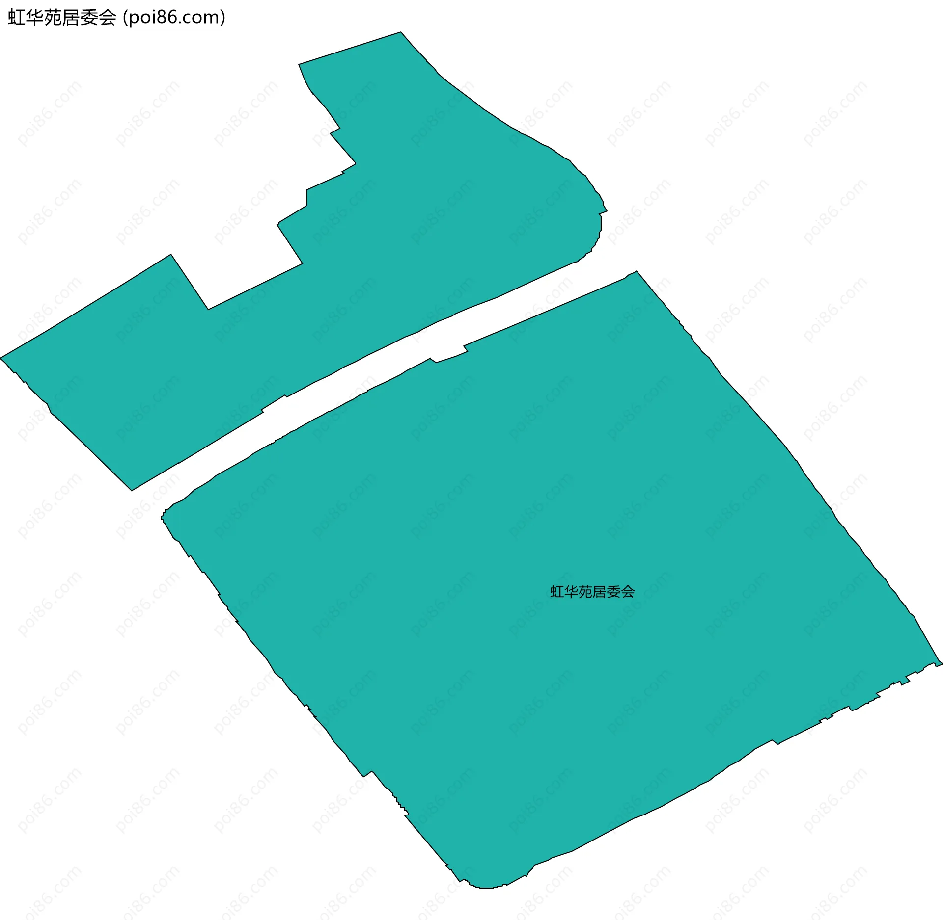 虹华苑居委会边界地图