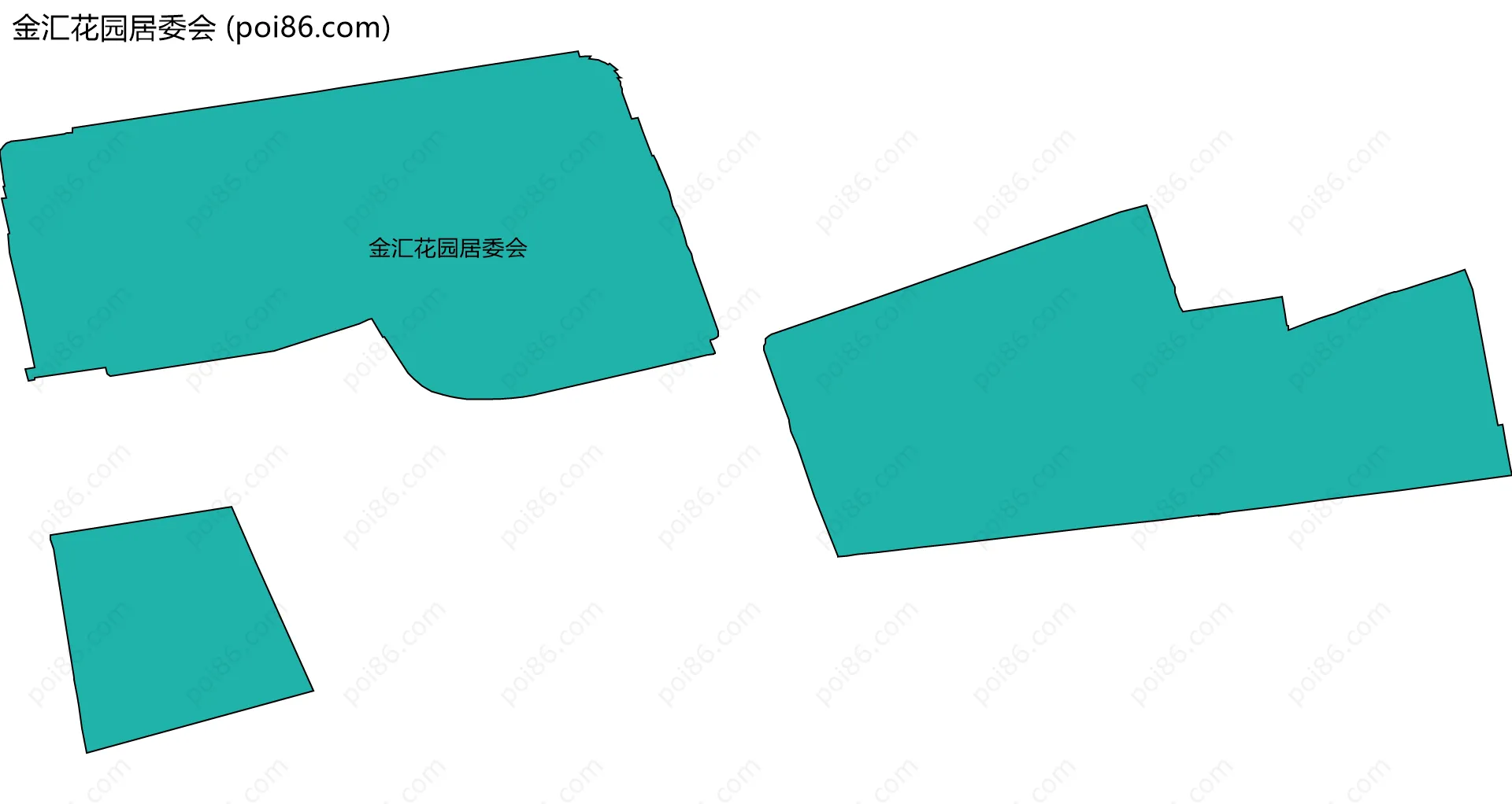 金汇花园居委会边界地图