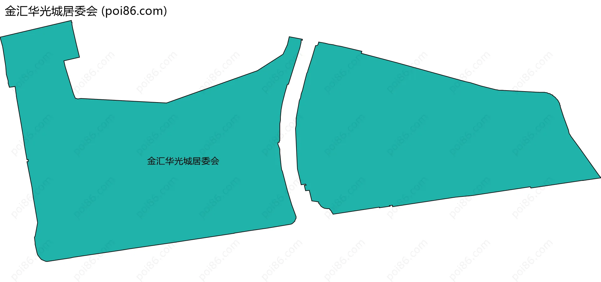 金汇华光城居委会边界地图