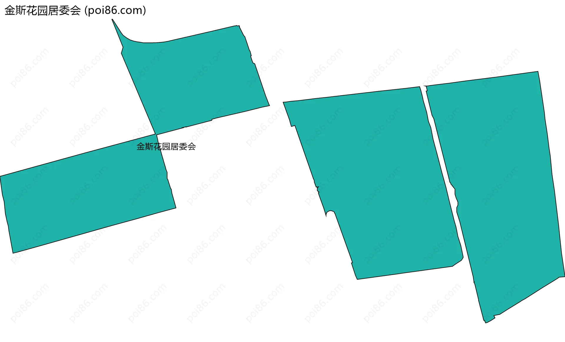 金斯花园居委会边界地图