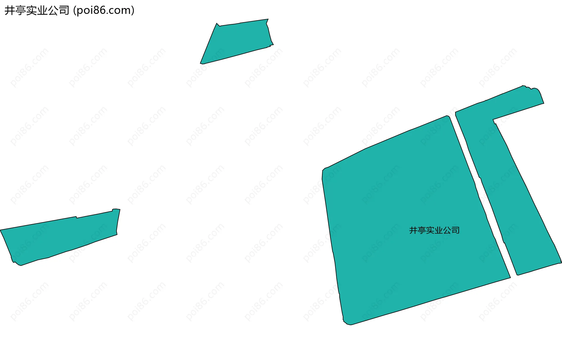 井亭实业公司边界地图