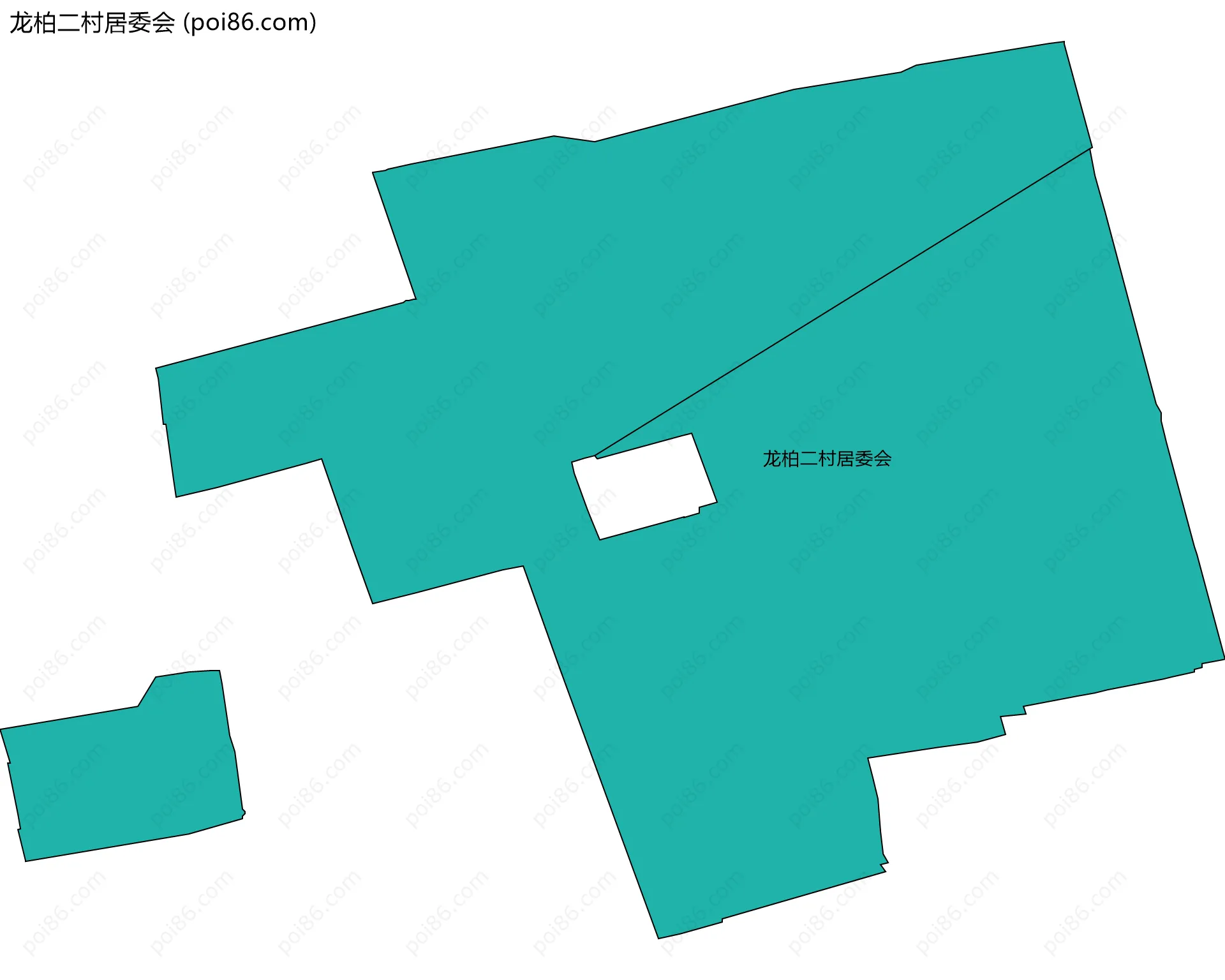 龙柏二村居委会边界地图