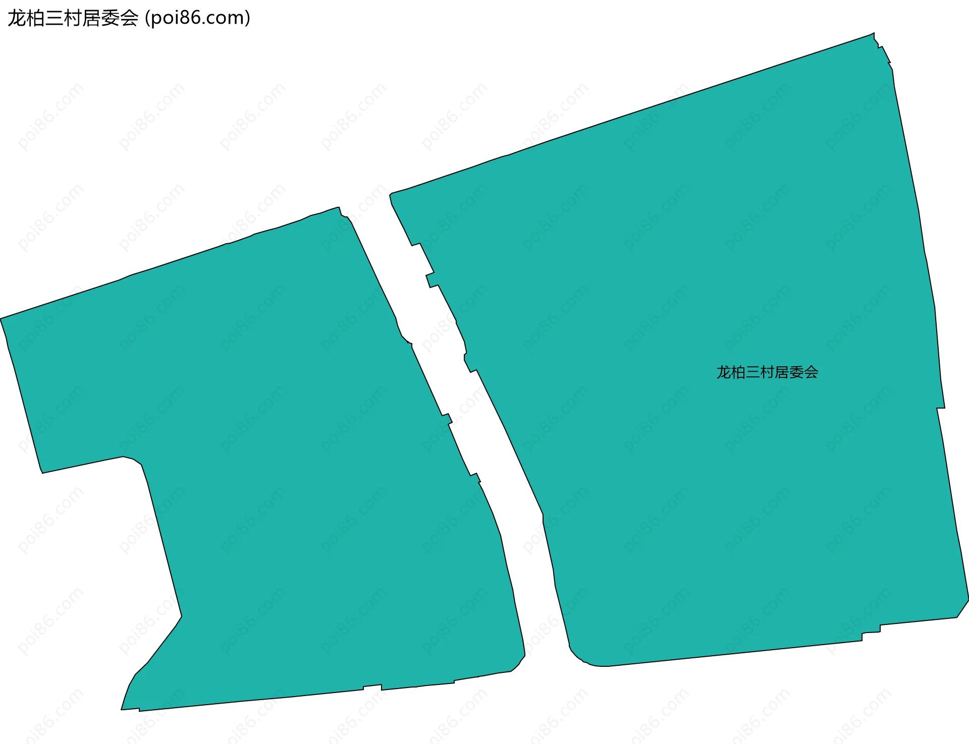 龙柏三村居委会边界地图