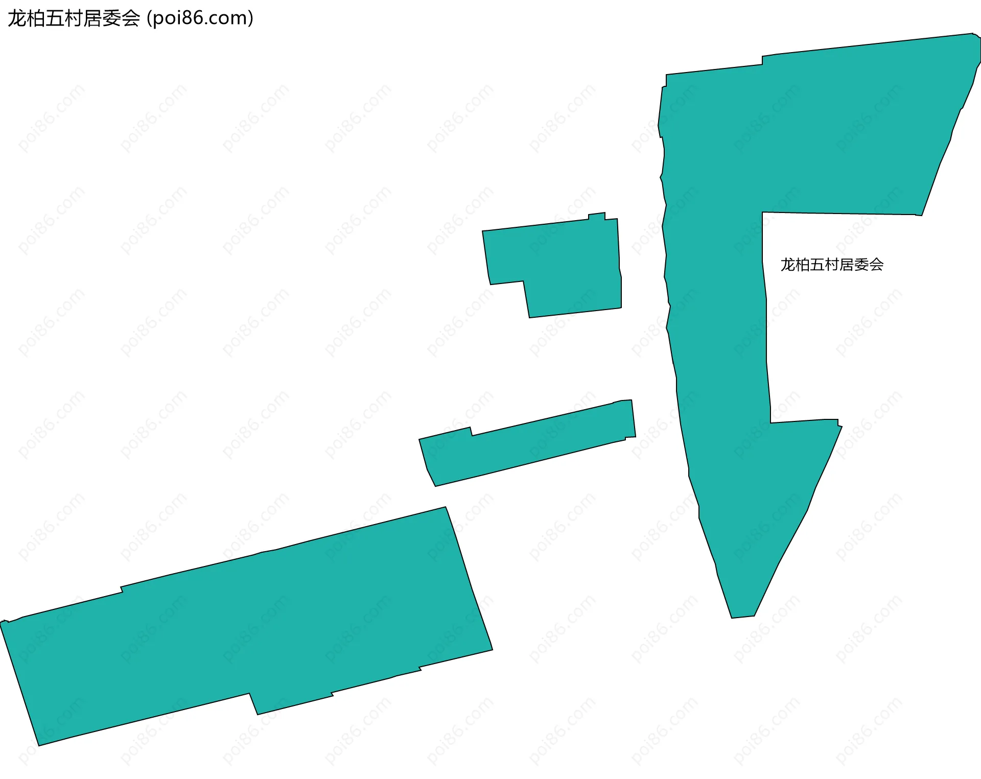 龙柏五村居委会边界地图