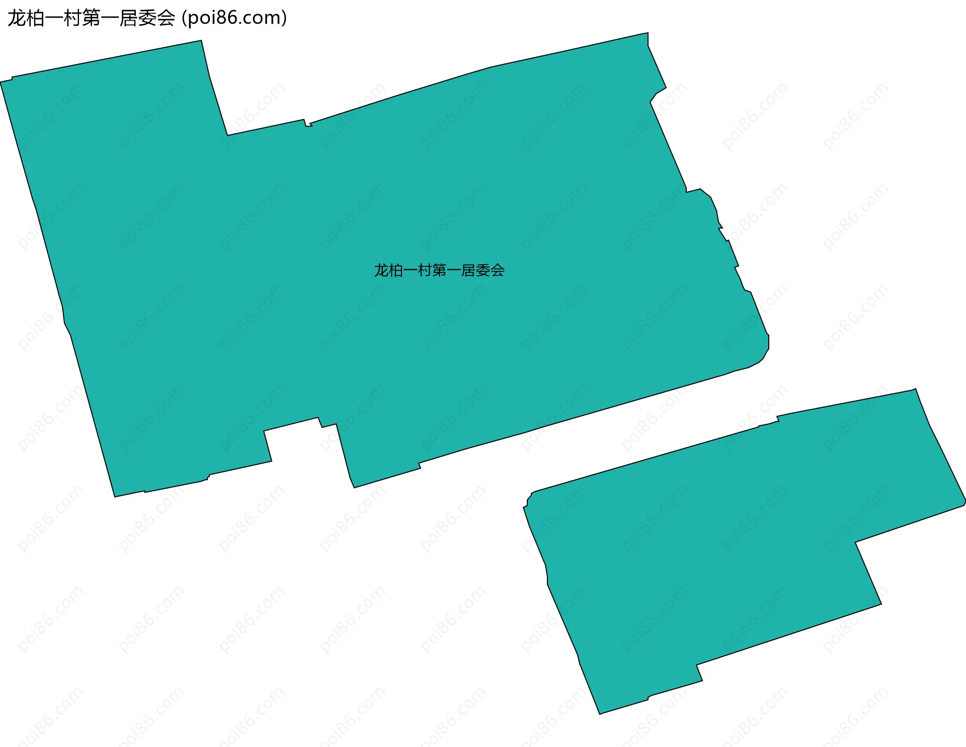 龙柏一村第一居委会边界地图