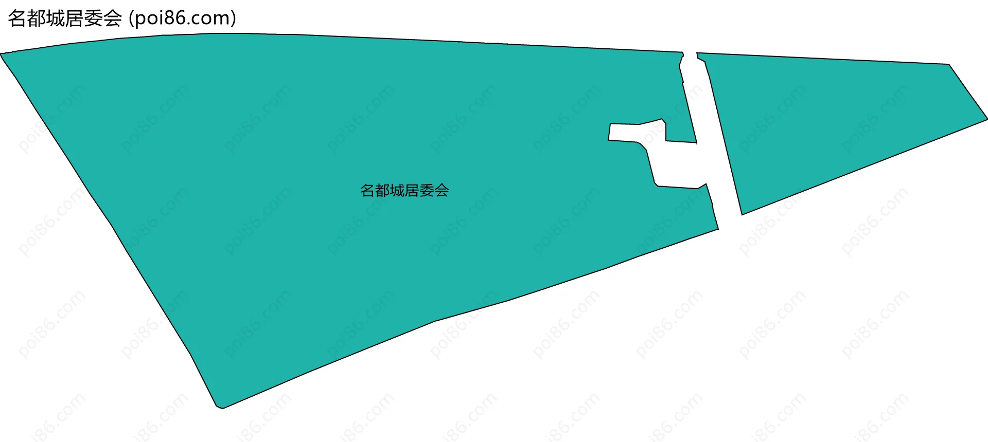 名都城居委会边界地图