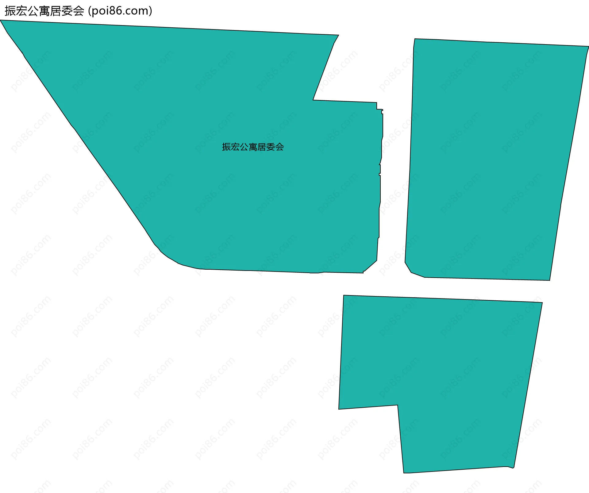 振宏公寓居委会边界地图
