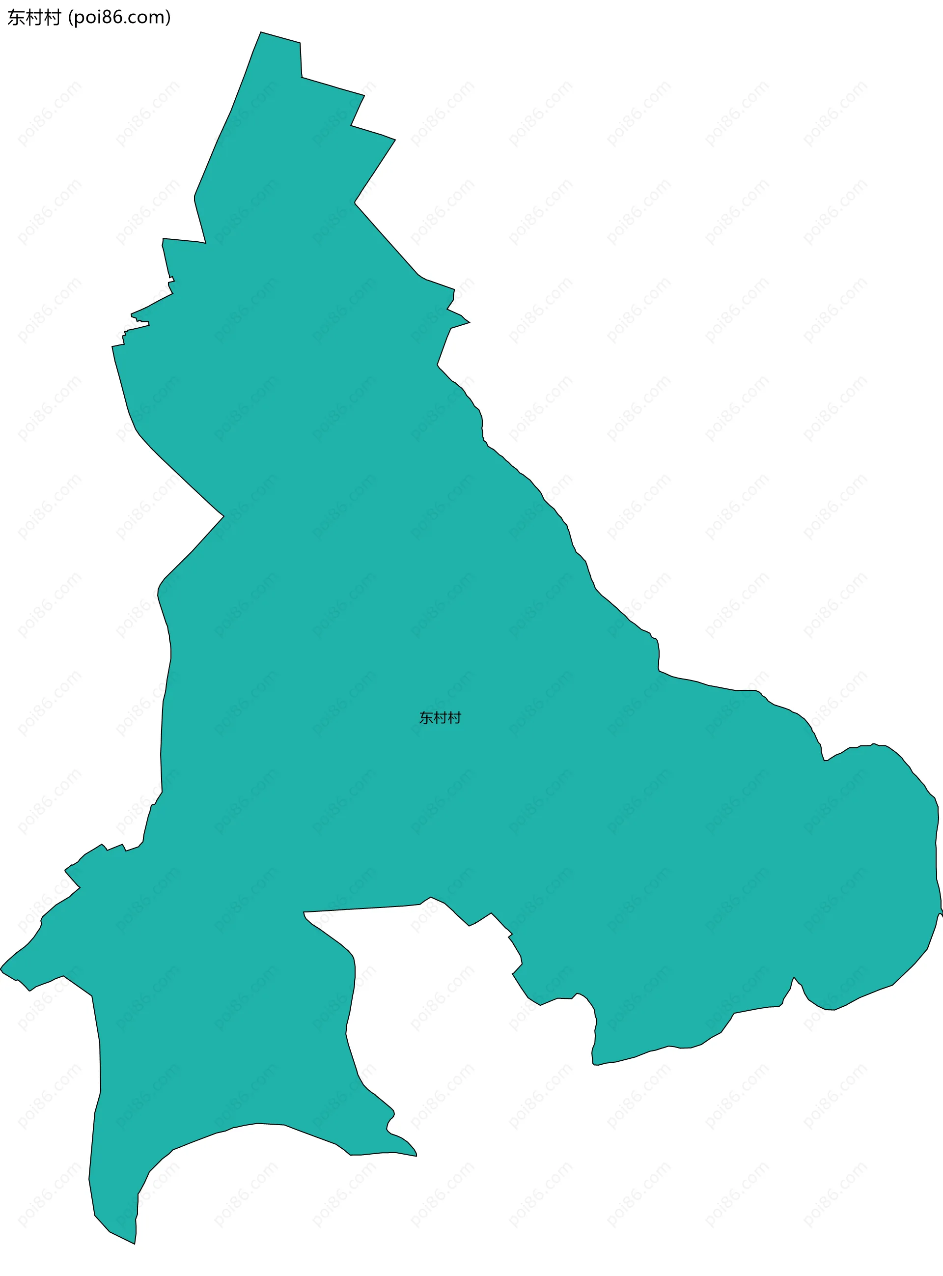 东村村边界地图