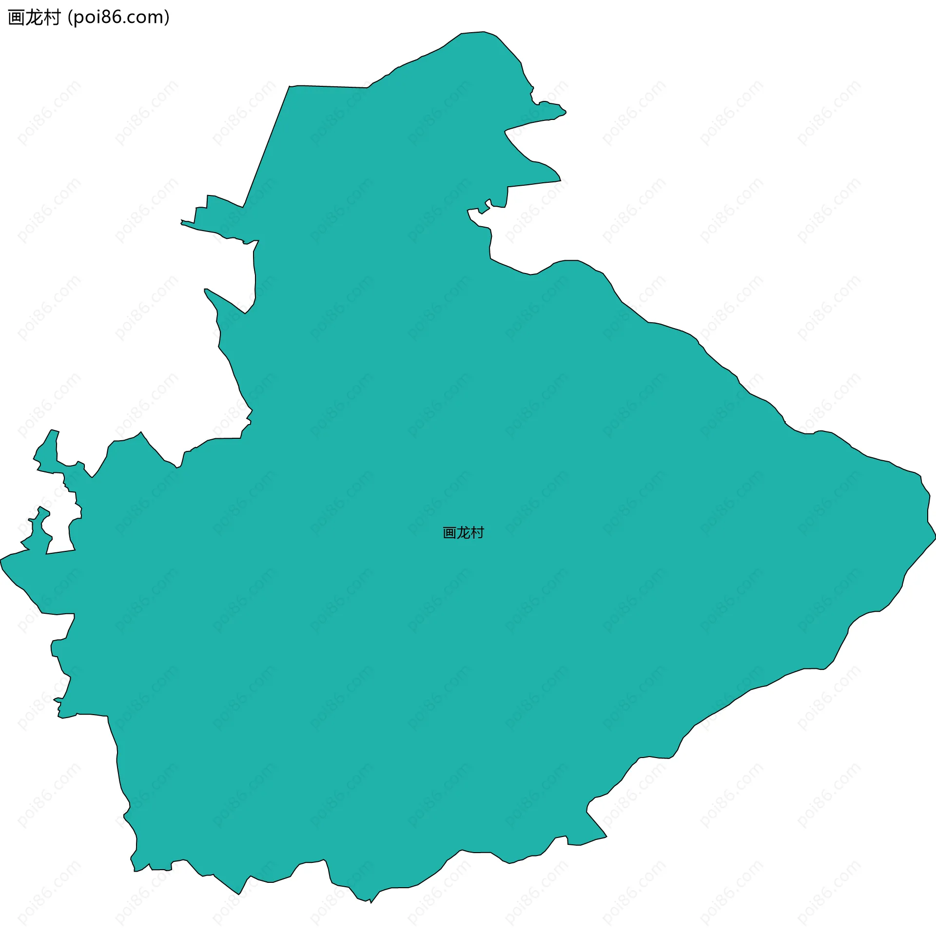画龙村边界地图