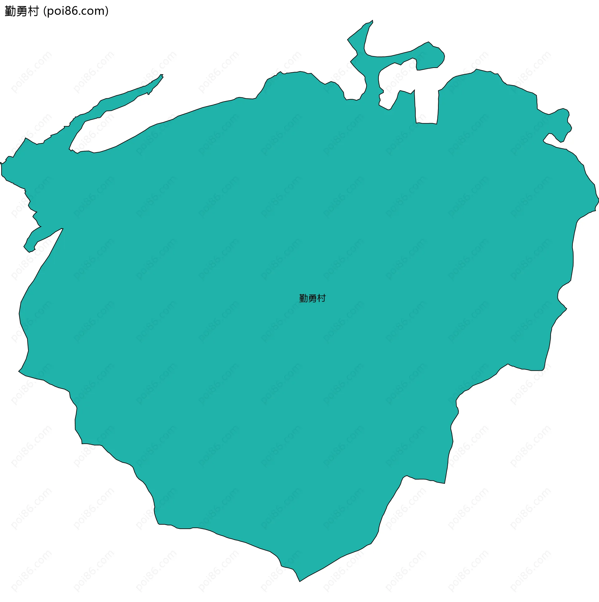 勤勇村边界地图