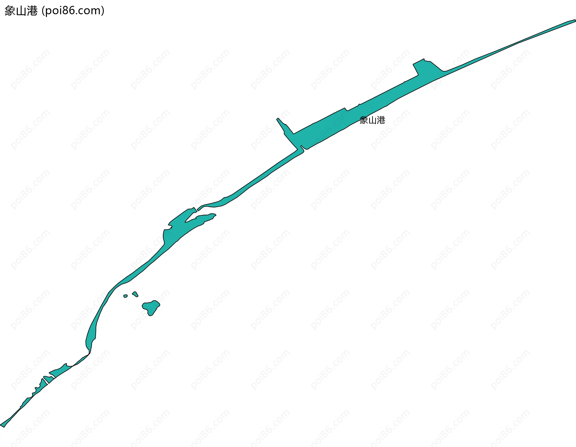 象山港边界地图
