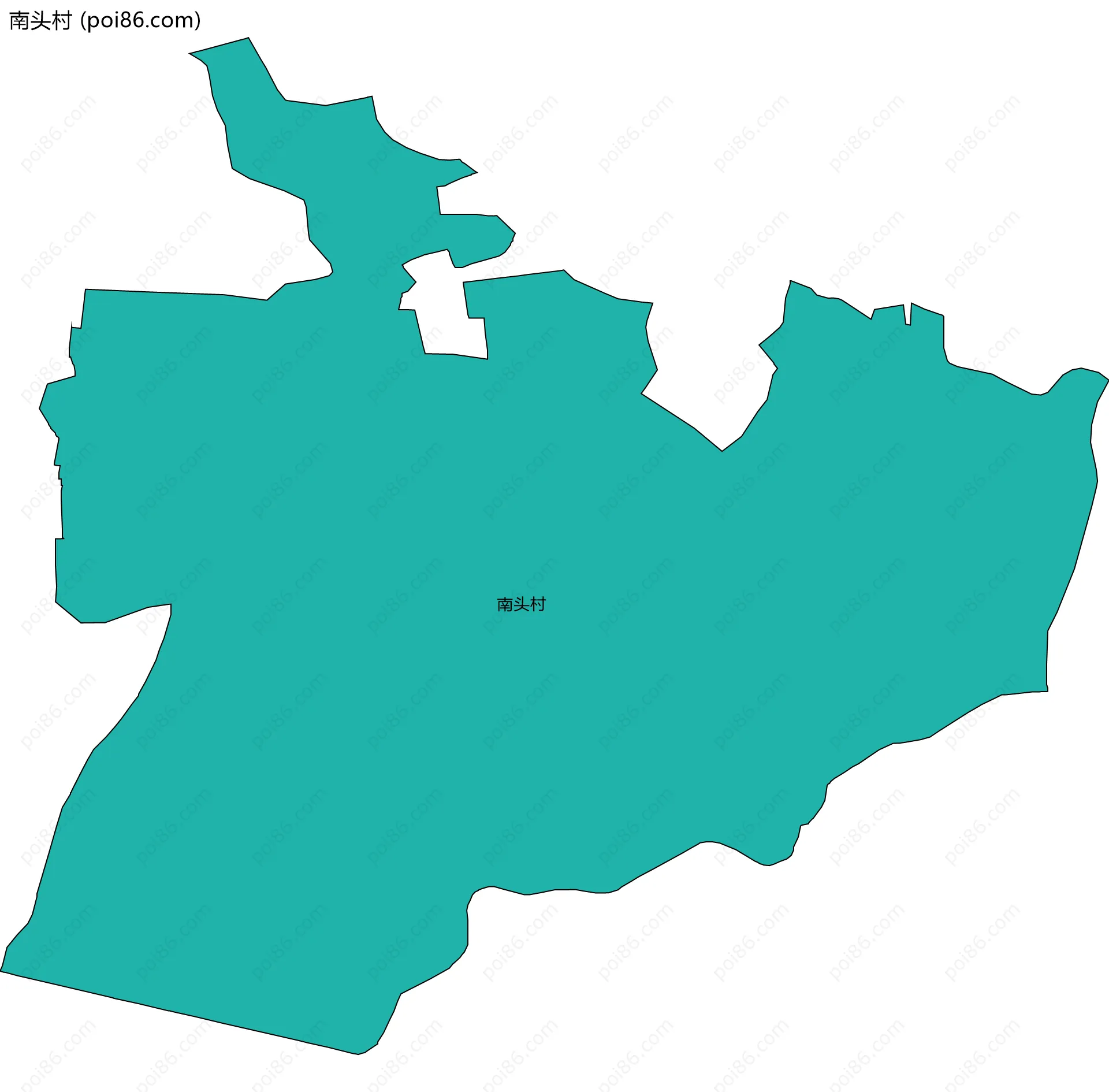 南头村边界地图