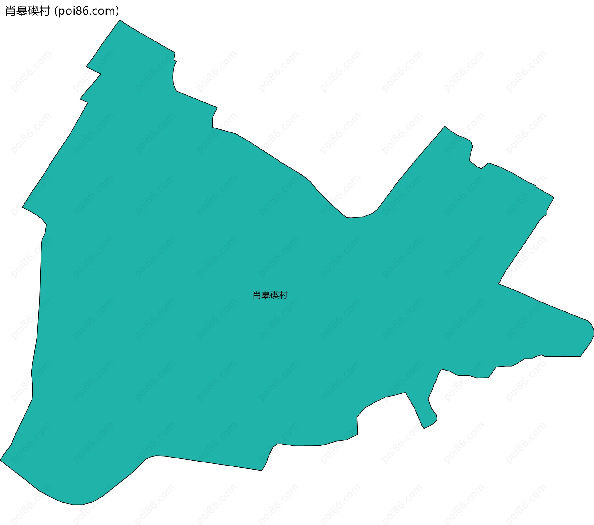 肖皋碶村边界地图