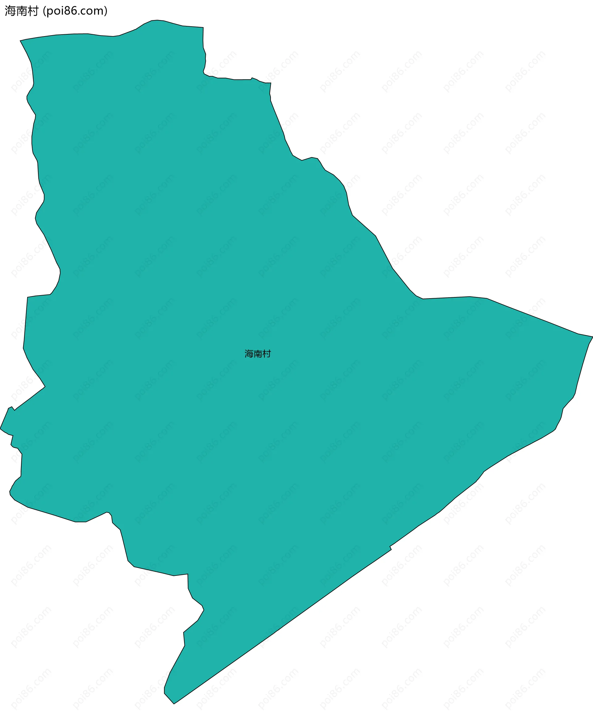 海南村边界地图
