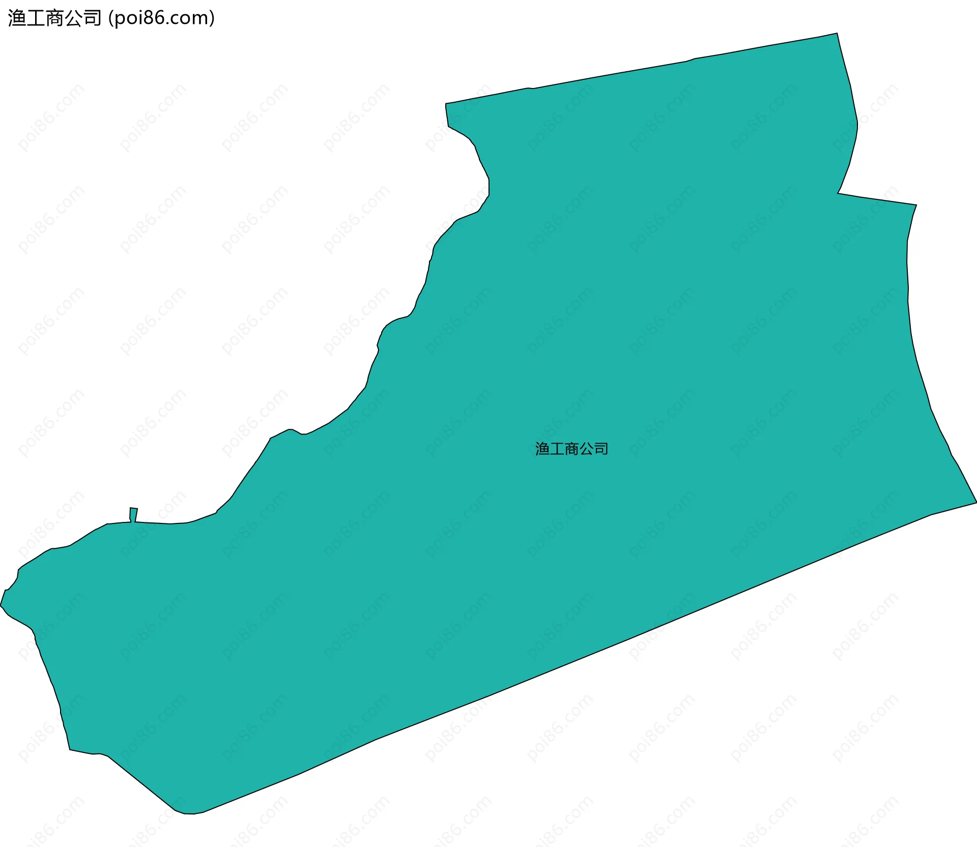渔工商公司边界地图