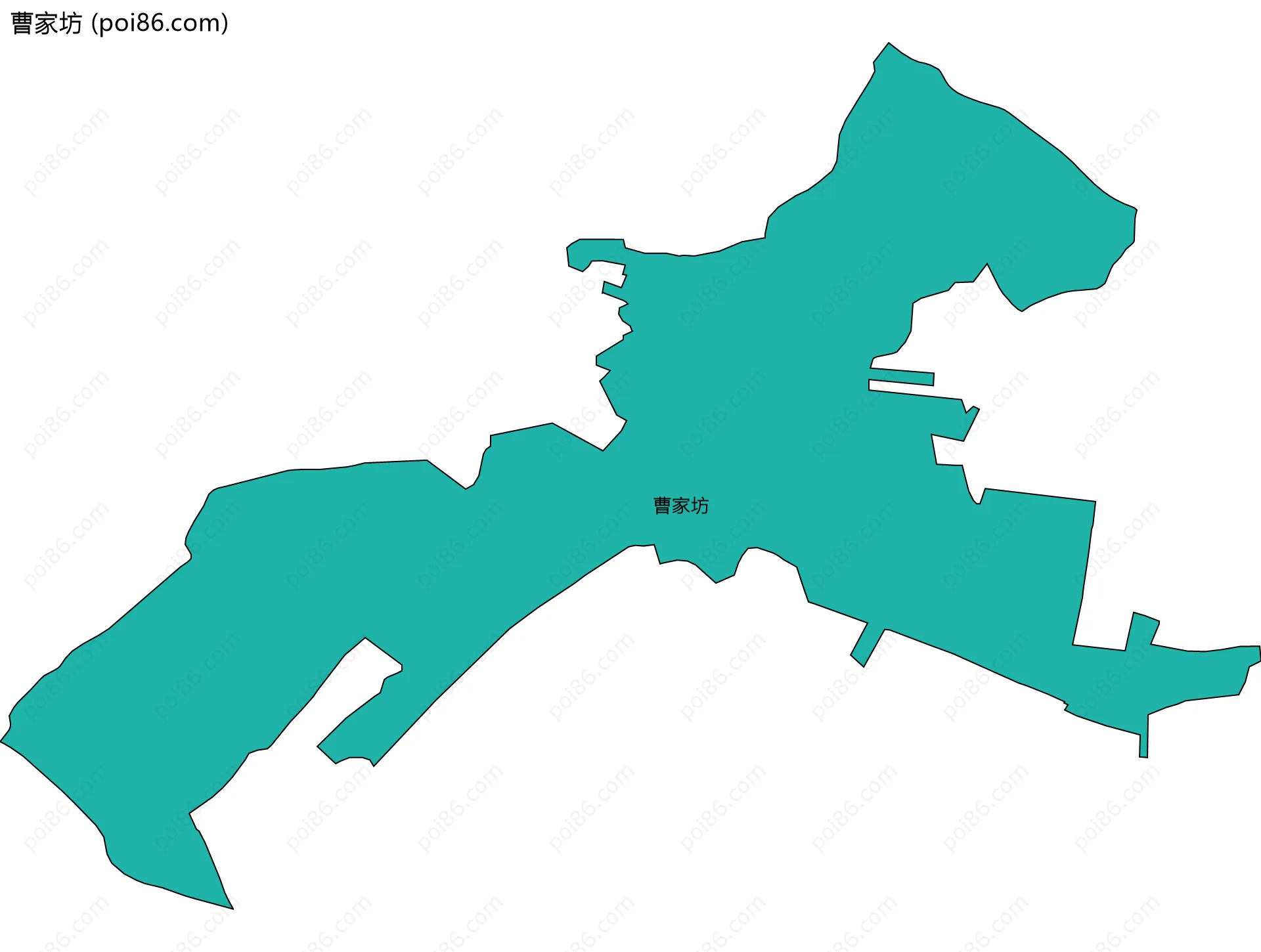 曹家坊边界地图