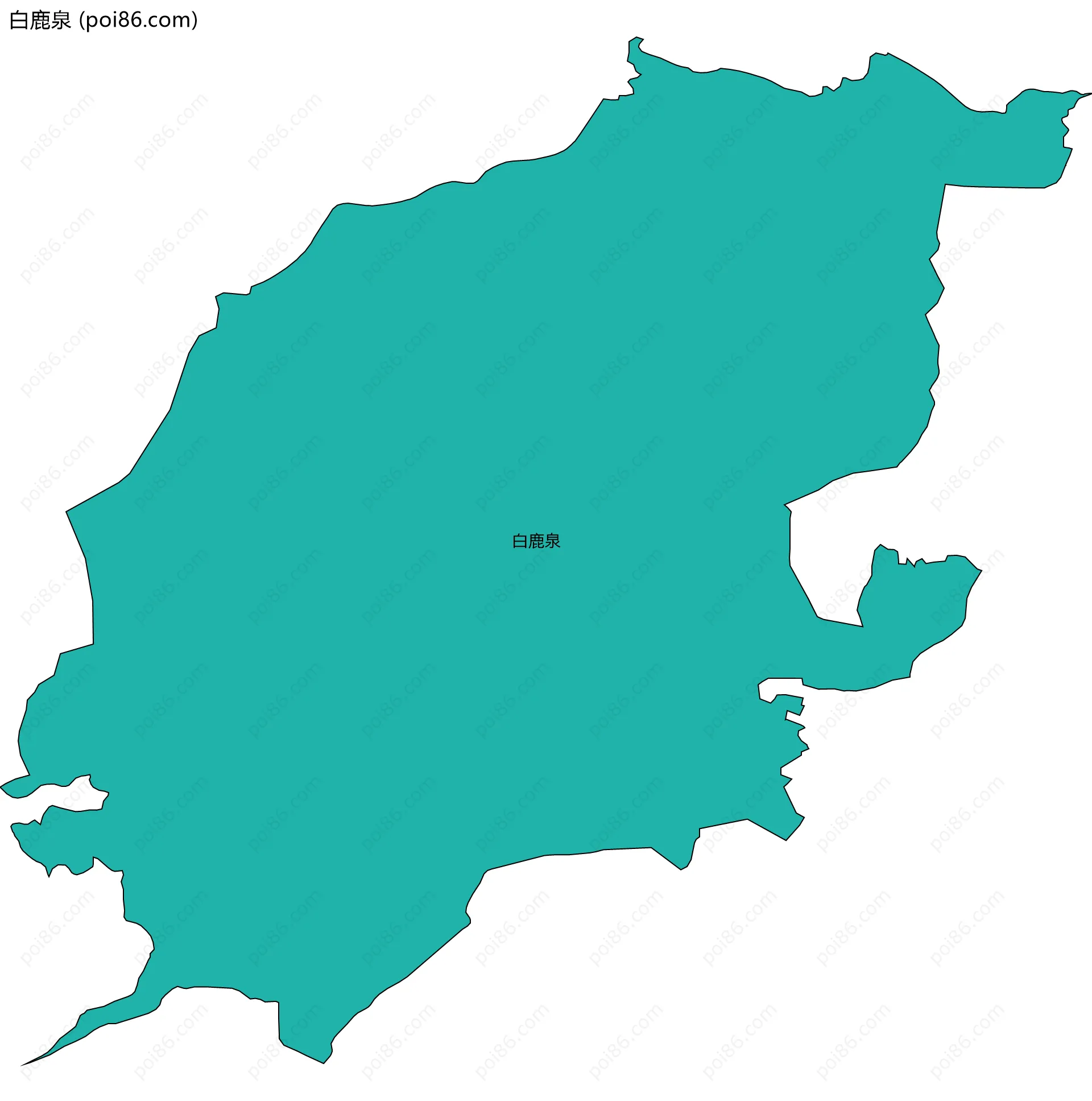 白鹿泉边界地图