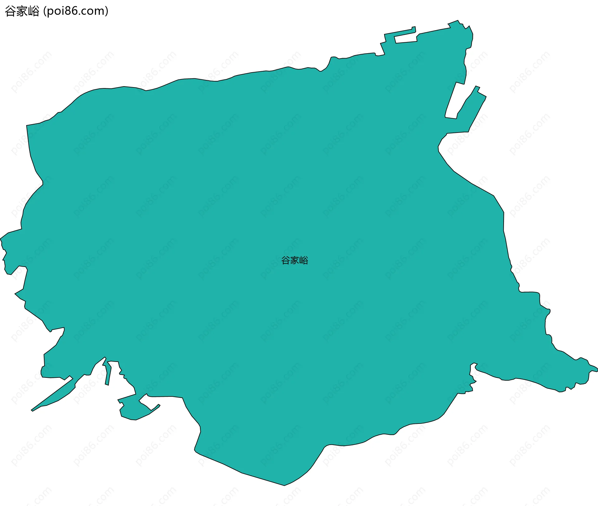 谷家峪边界地图