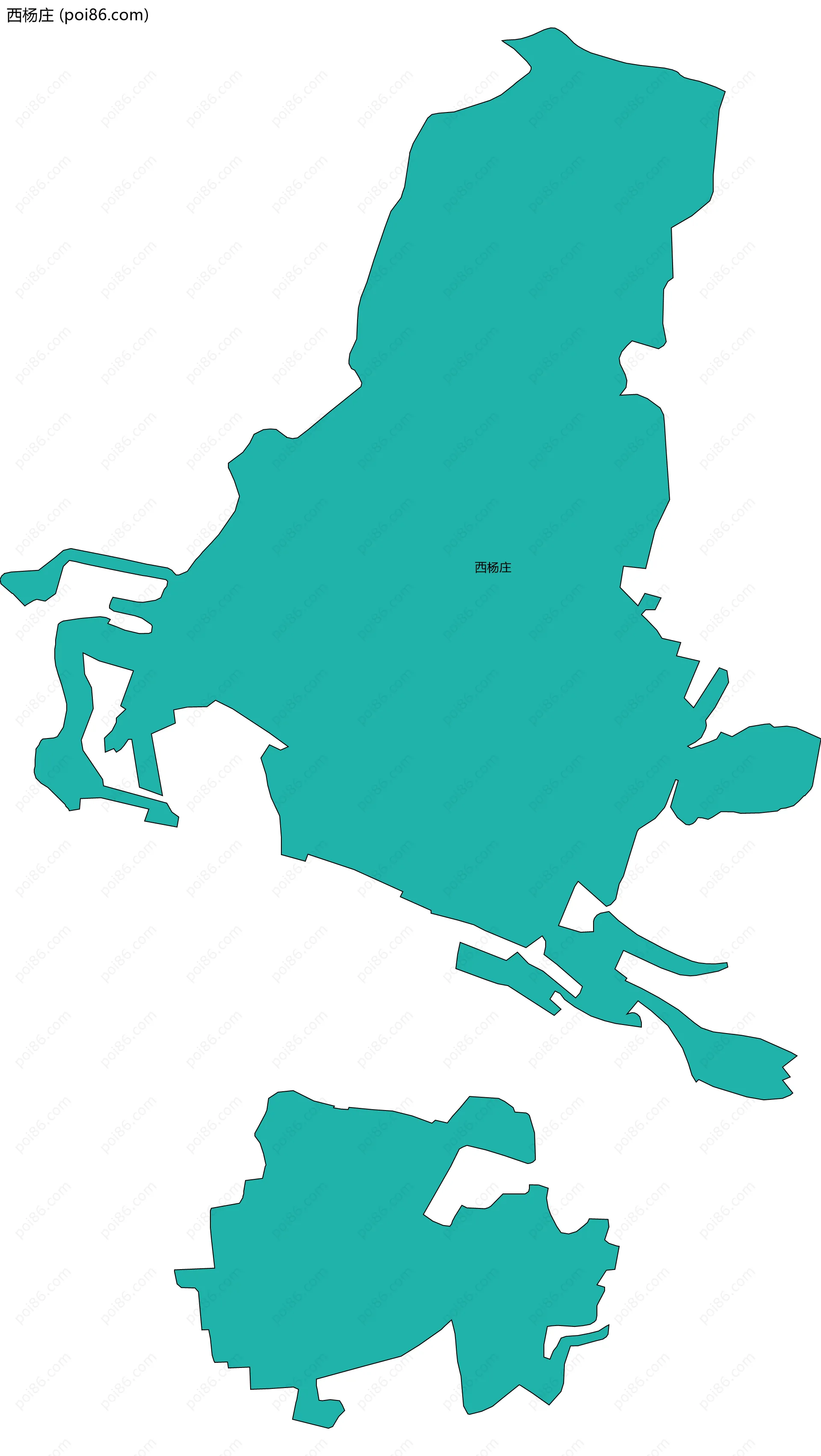 西杨庄边界地图