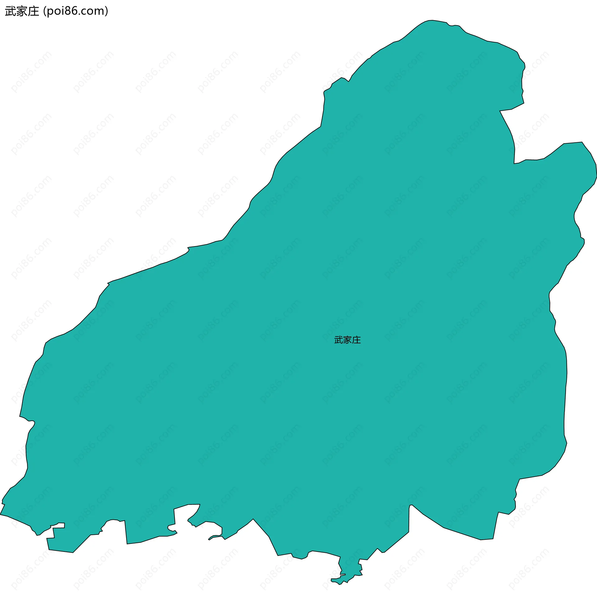 武家庄边界地图