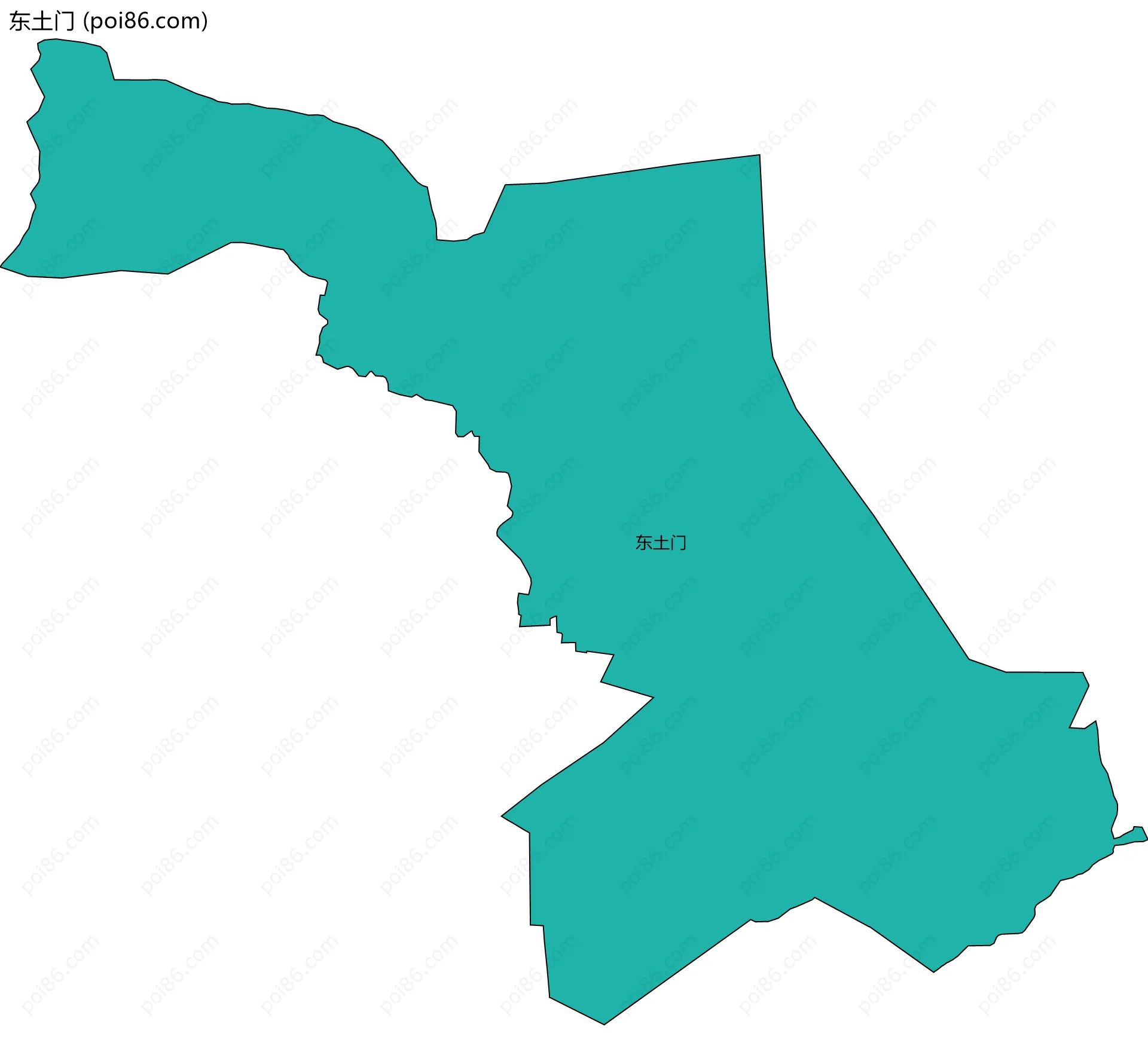 东土门边界地图