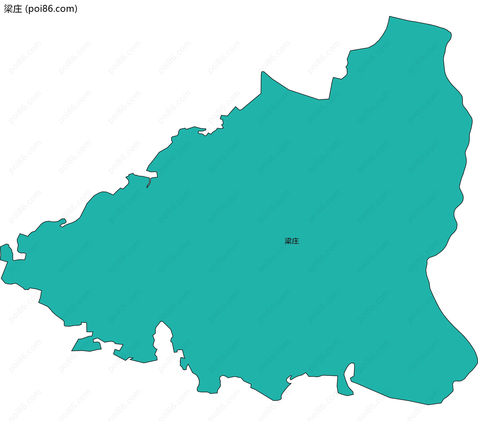 梁庄边界地图