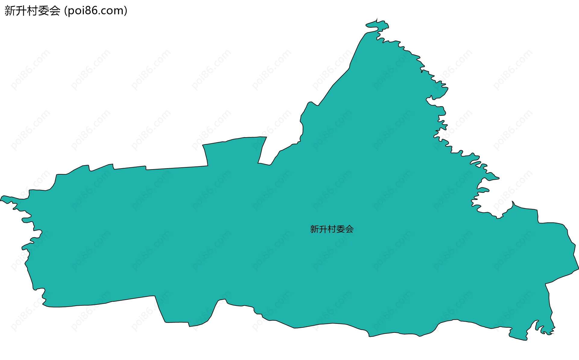 新升村委会边界地图