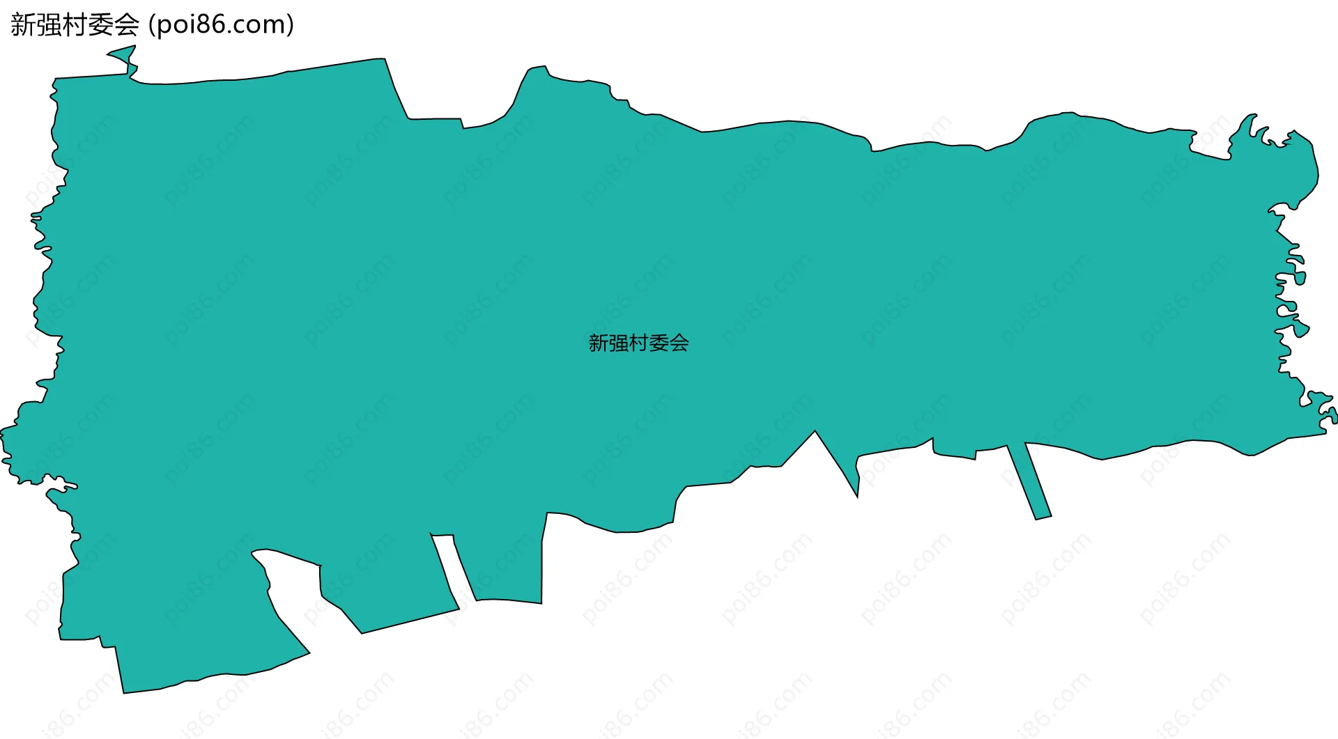 新强村委会边界地图